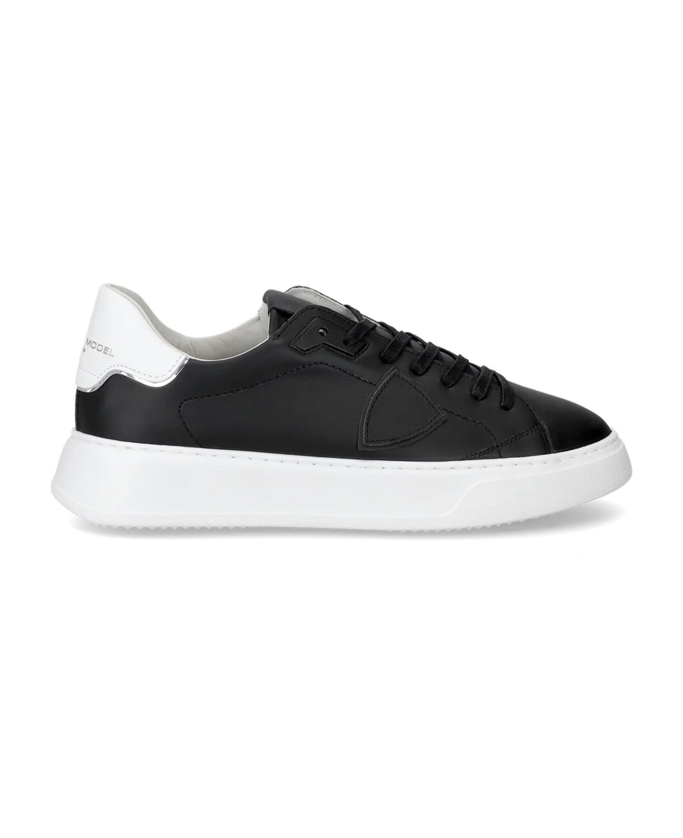 Philippe Model Temple Low-top Sneakers Black And White - Black スニーカー