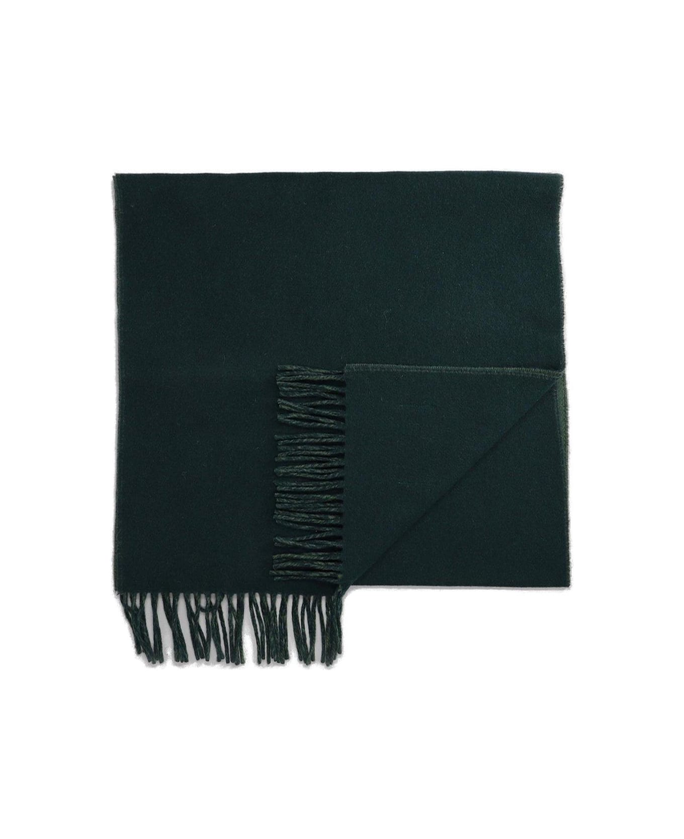 Maison Kitsuné Bold Fox Head Patch Fringed Scarf - Non definito