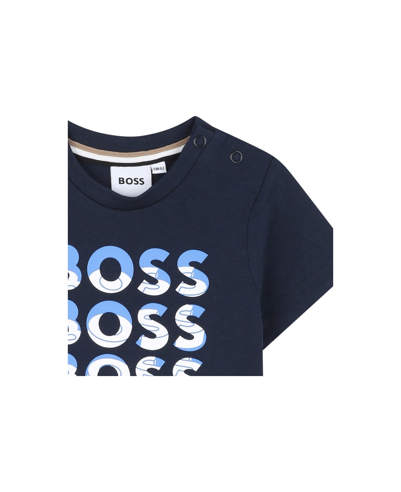 Hugo Boss T-shirts - BLUE