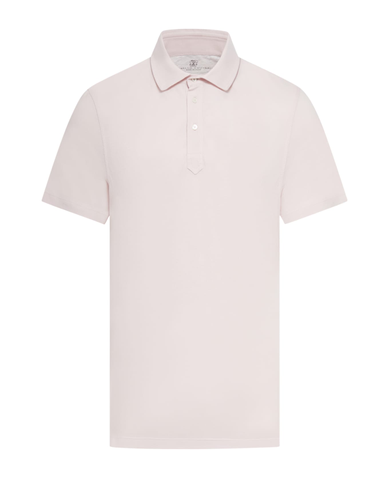 Brunello Cucinelli Cotton Piquet Polo Shirt - Fenicottero ポロシャツ