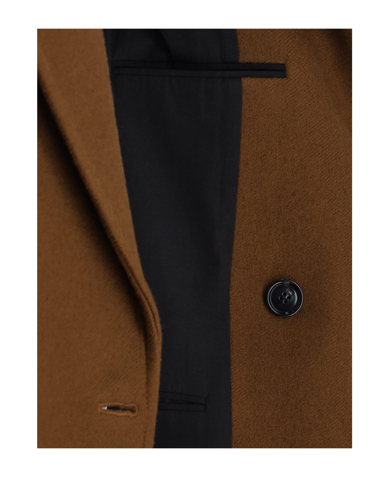 Ami Alexandre Mattiussi Double-breasted Coat - Brown