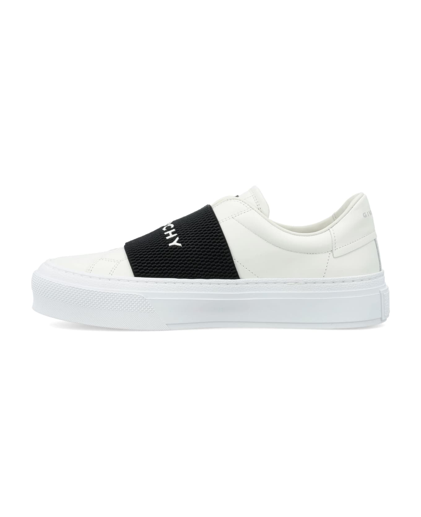 Givenchy City Sport Elastic Sneakers - WHITE/BLACK