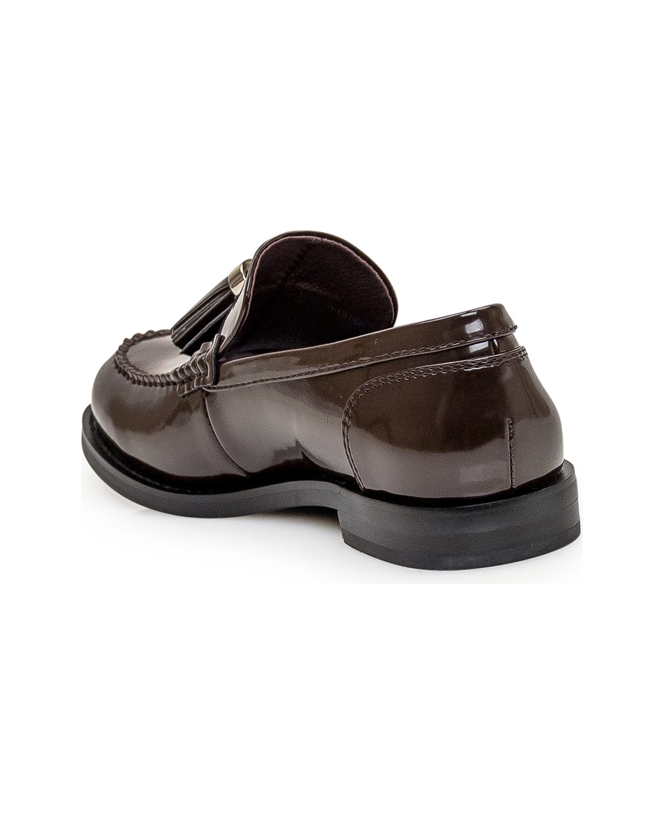 Jeffrey Campbell Lecture Loafer - BROWN フラットシューズ