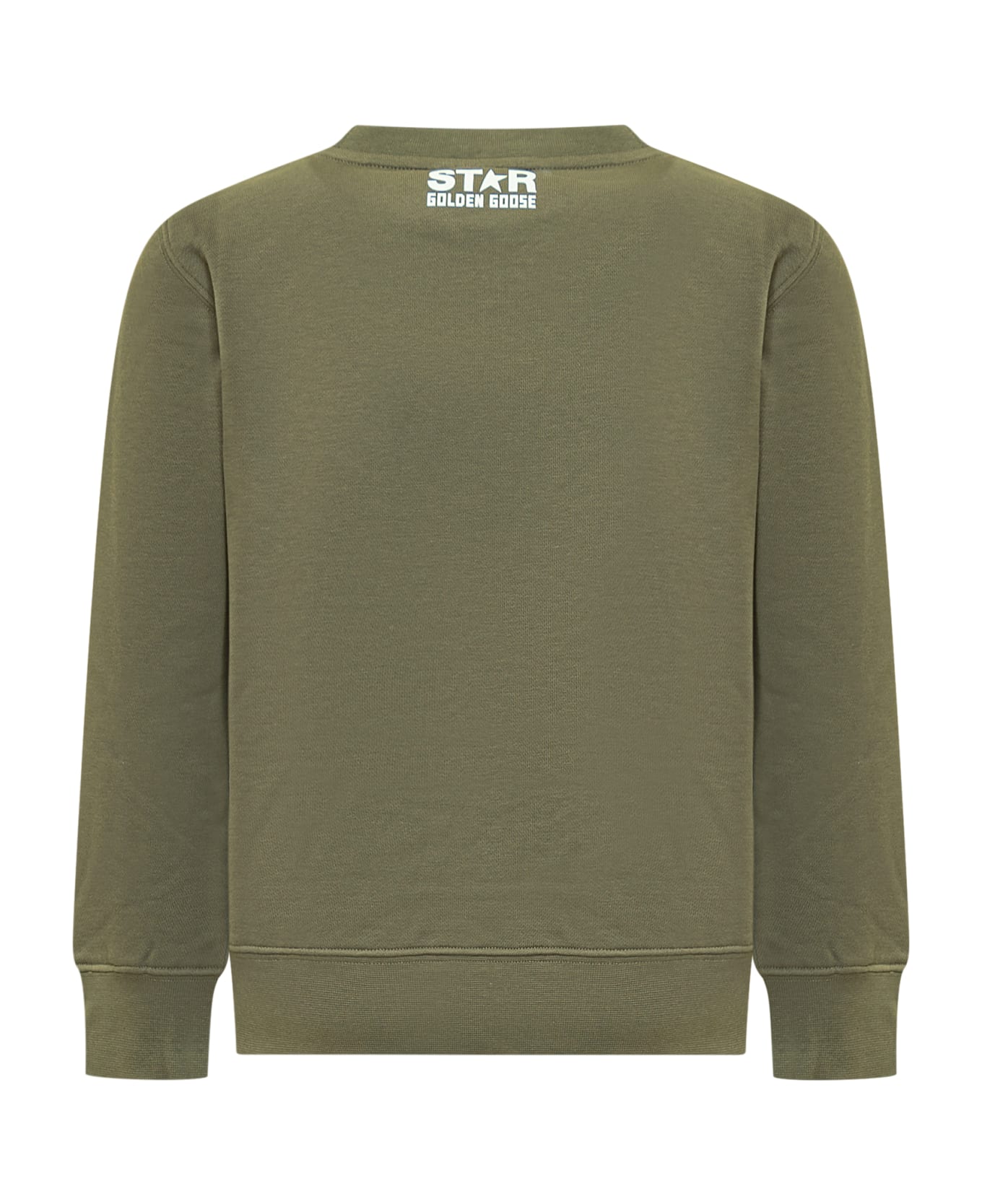 Golden Goose Stella Sweatshirt - IVY GREEN/WHITE