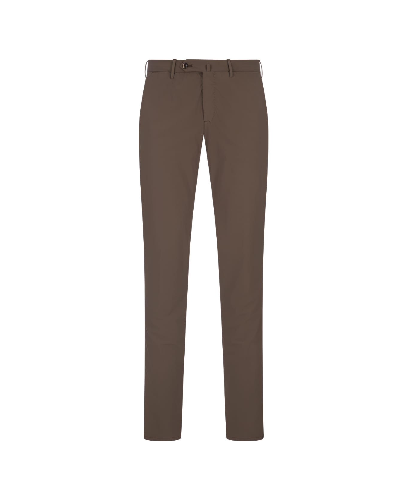 PT Torino Brown Kinetic Fabric Classic Trousers - Brown ボトムス