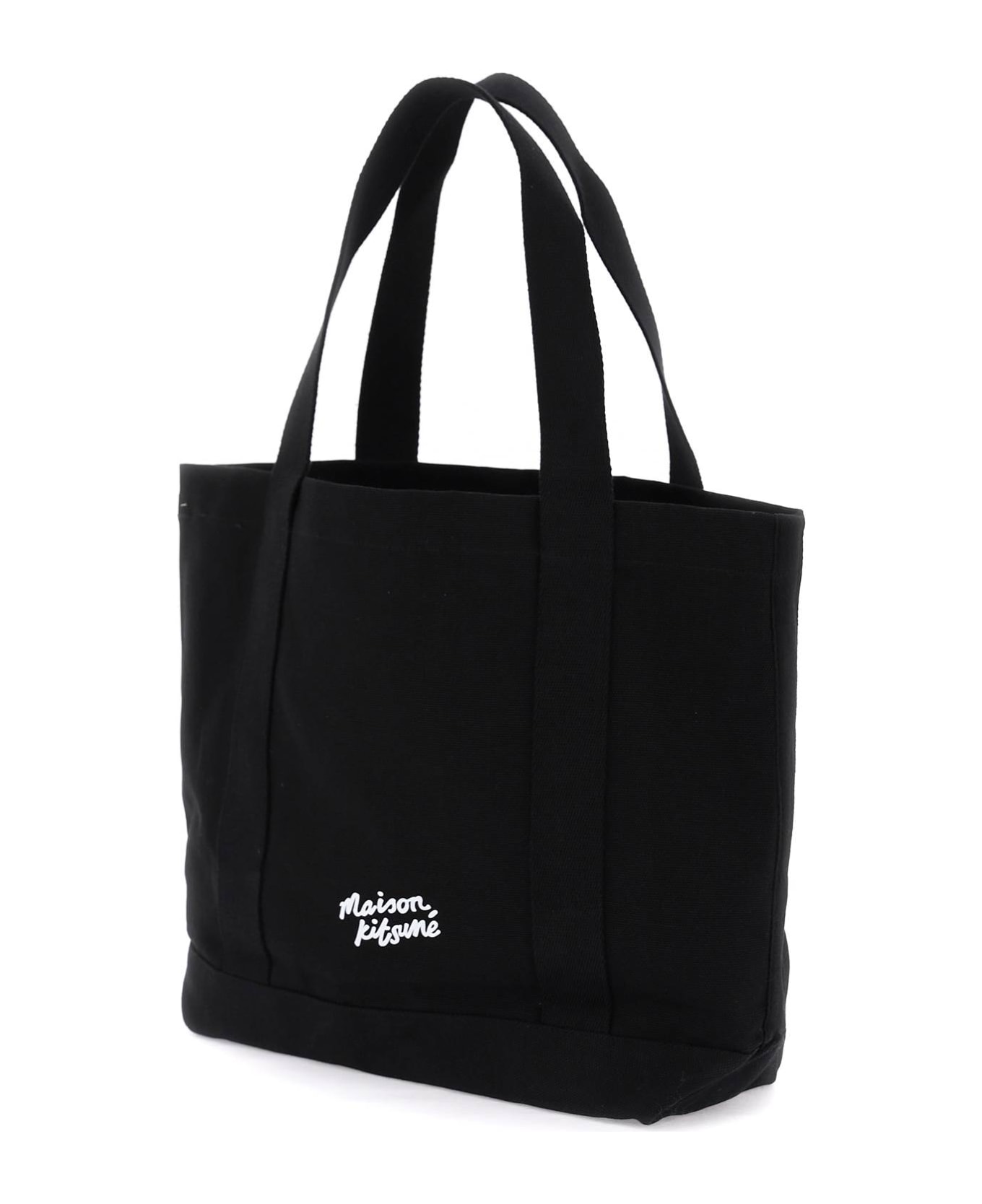Maison Kitsuné Fox Head Tote Bag - BLACK (Black) トートバッグ