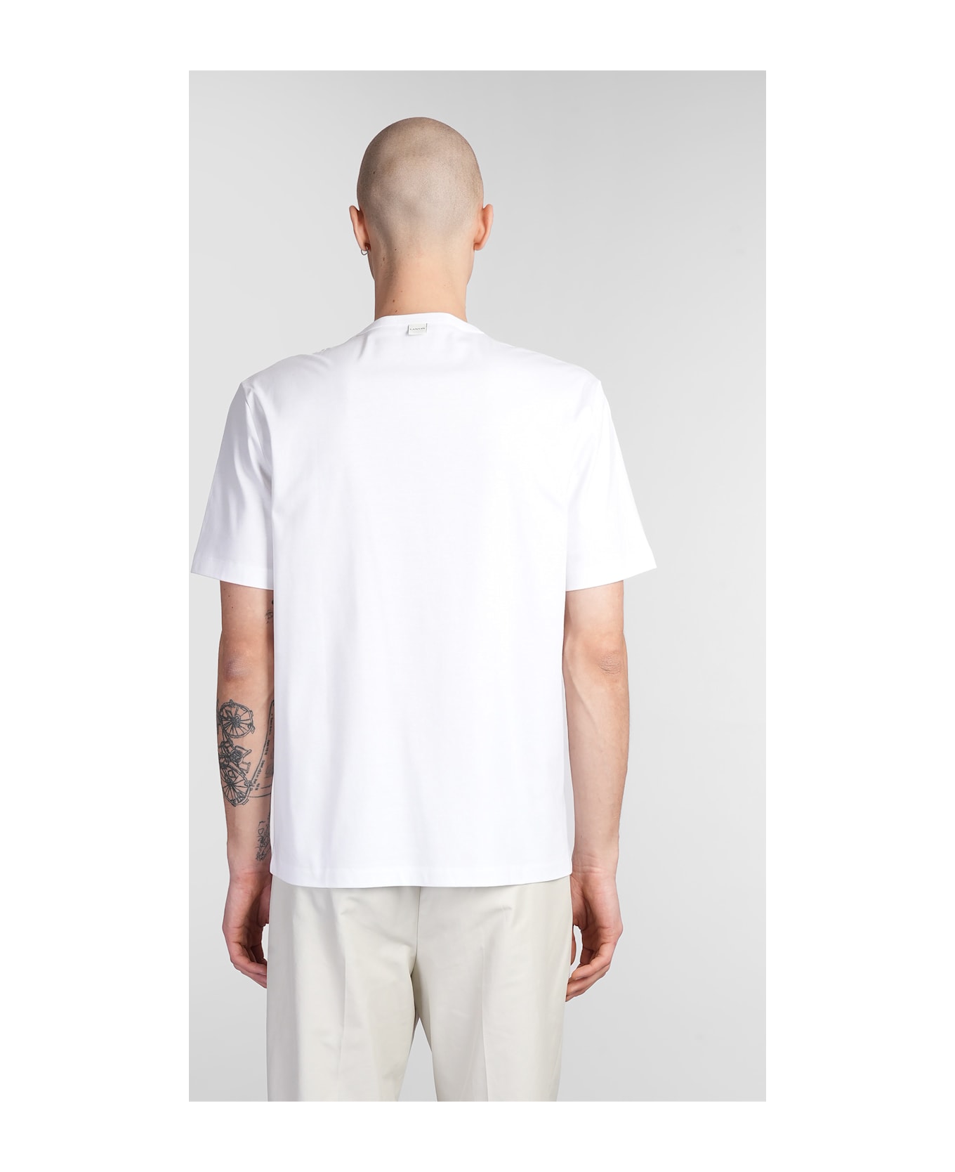 Lanvin T-shirt In White Cotton - white