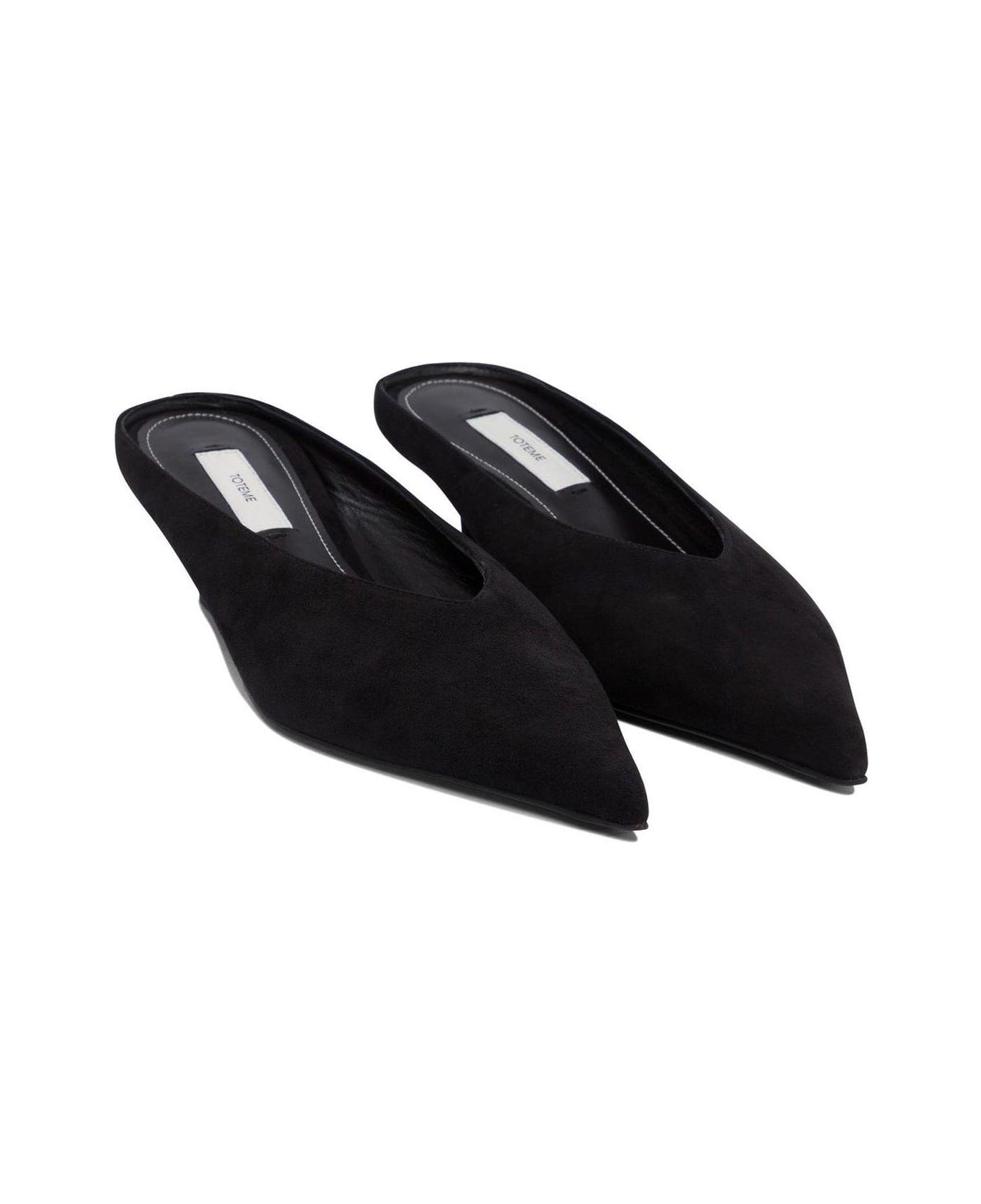 Totême Sharp Pointed-toe Mules - Black