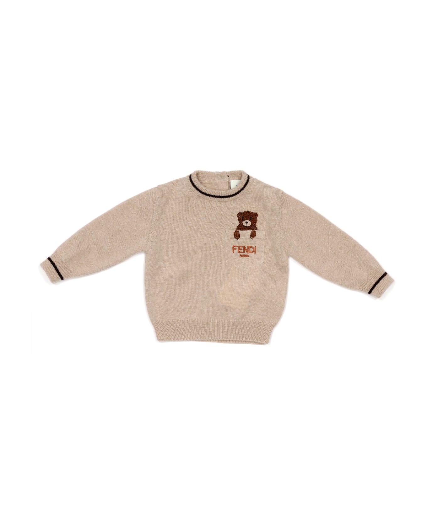 Fendi Crewneck Sweater - BEIGE