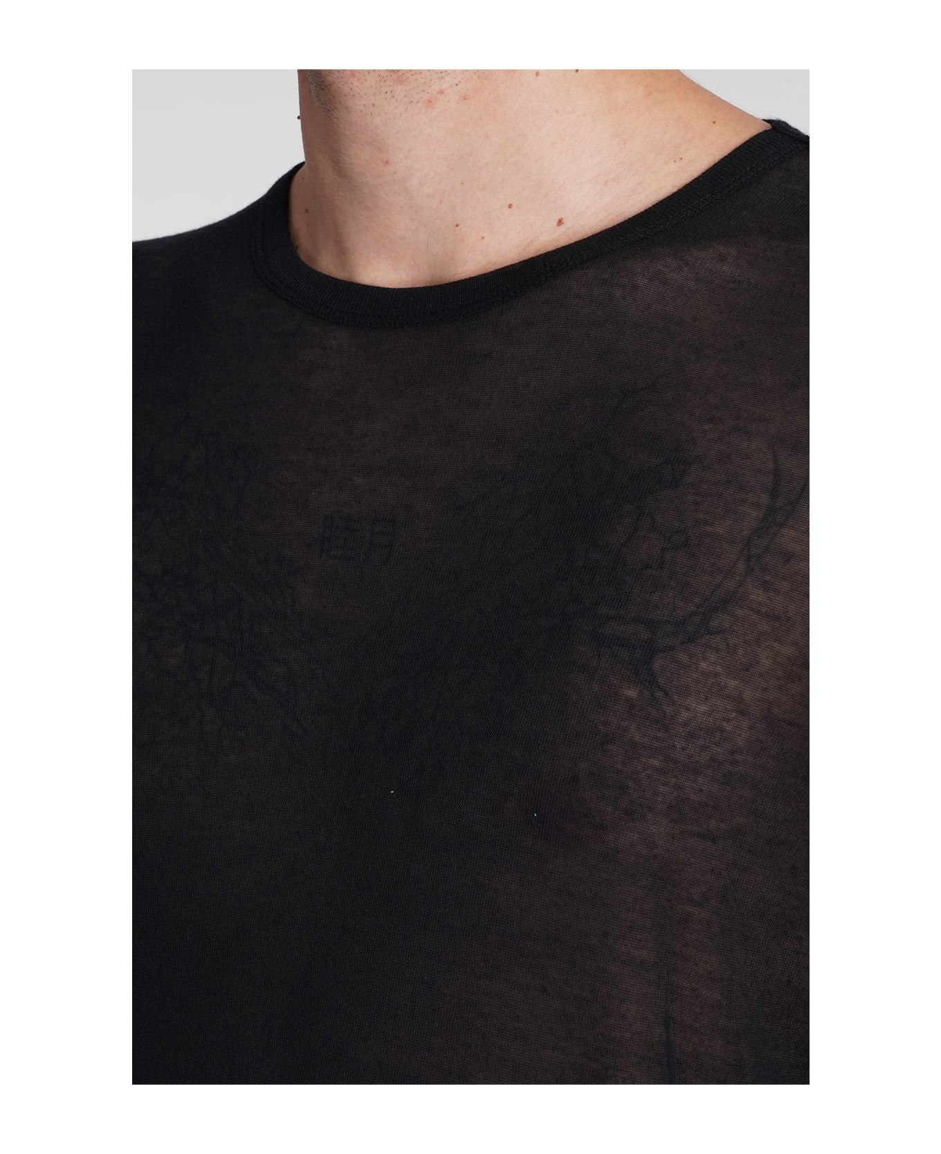Ann Demeulemeester T-shirt In Black Modal - black