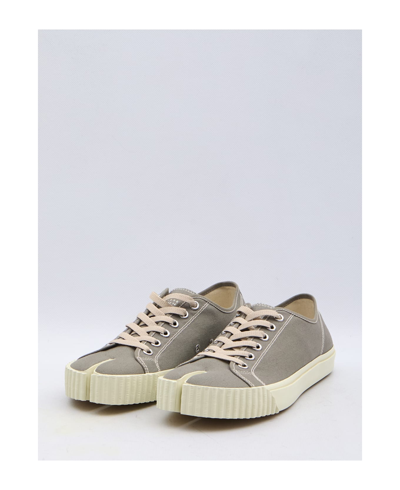 Maison Margiela 'tabi' Grey Tela Sneakers - BEIGE