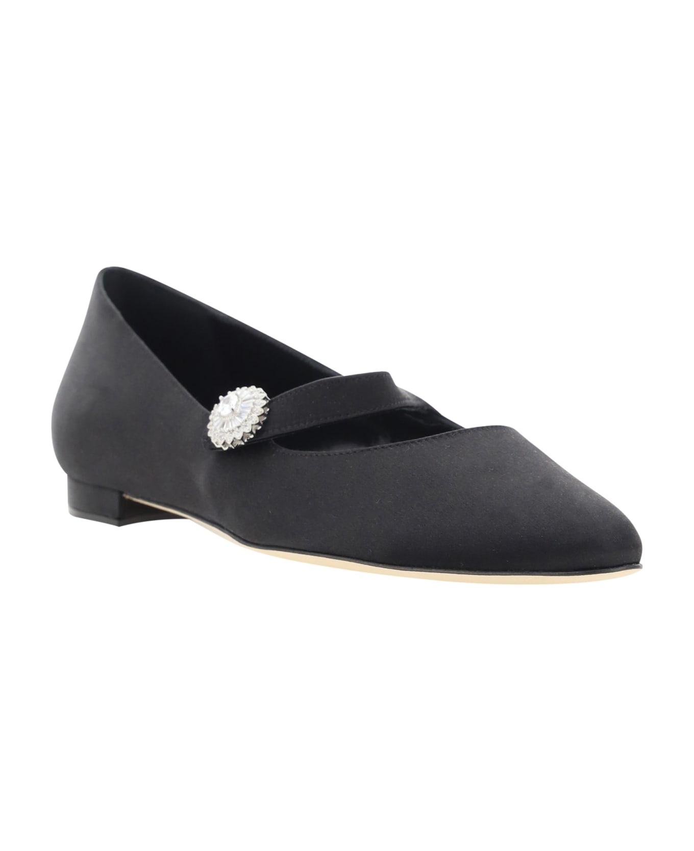 Manolo Blahnik Mary Jane Ballerinas - Blck