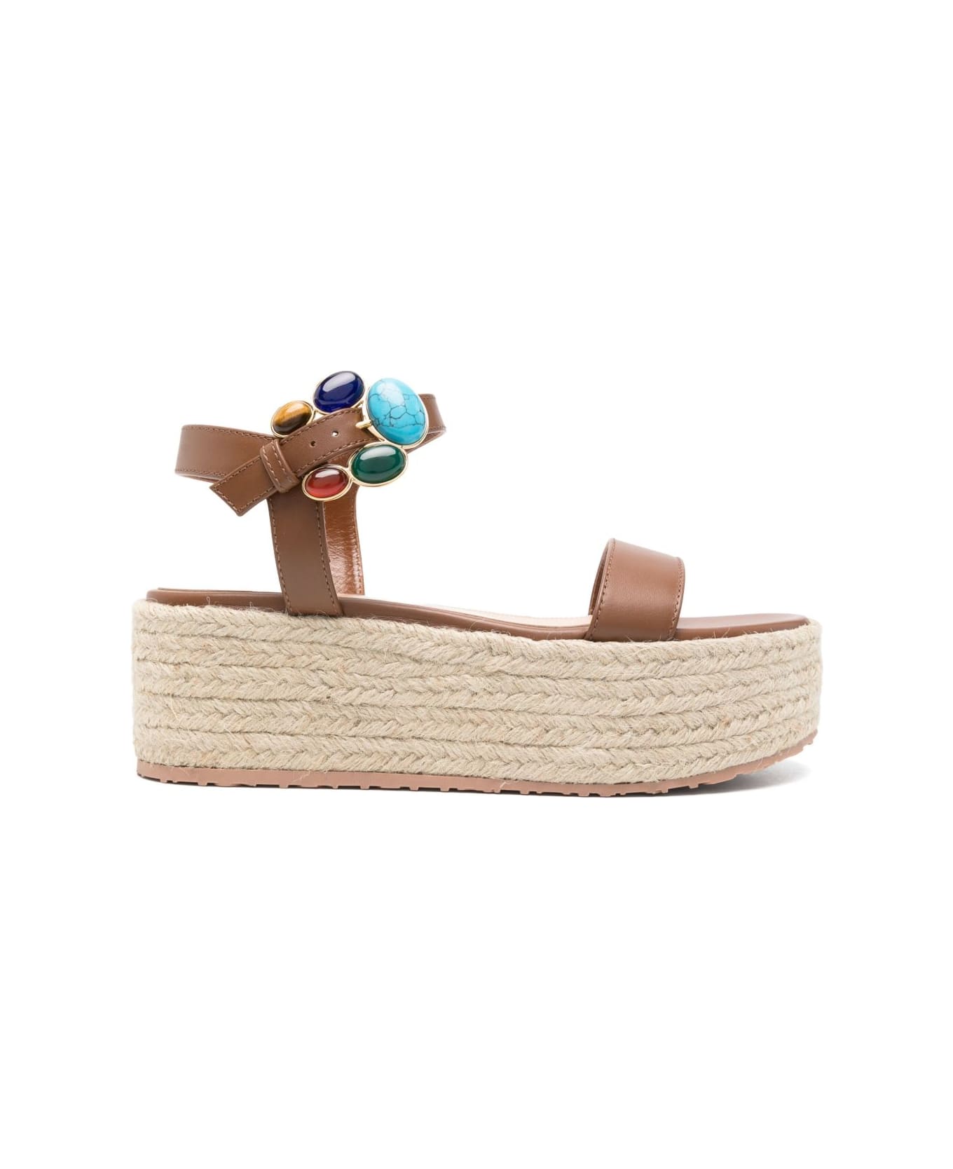 Gianvito Rossi Platform Sandals - Leather Brown