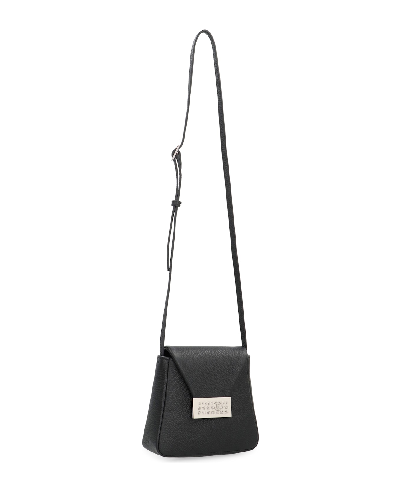MM6 Maison Margiela Shoulder Bag Numeric In Leather - black