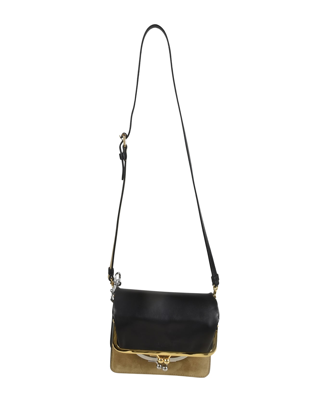 Moschino Long Strap Shoulder Bag - Black