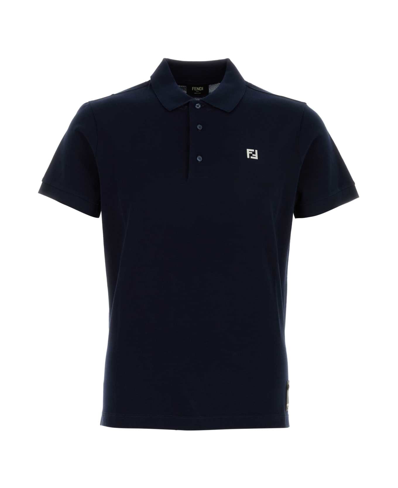 Fendi Piquet Polo - NAVY