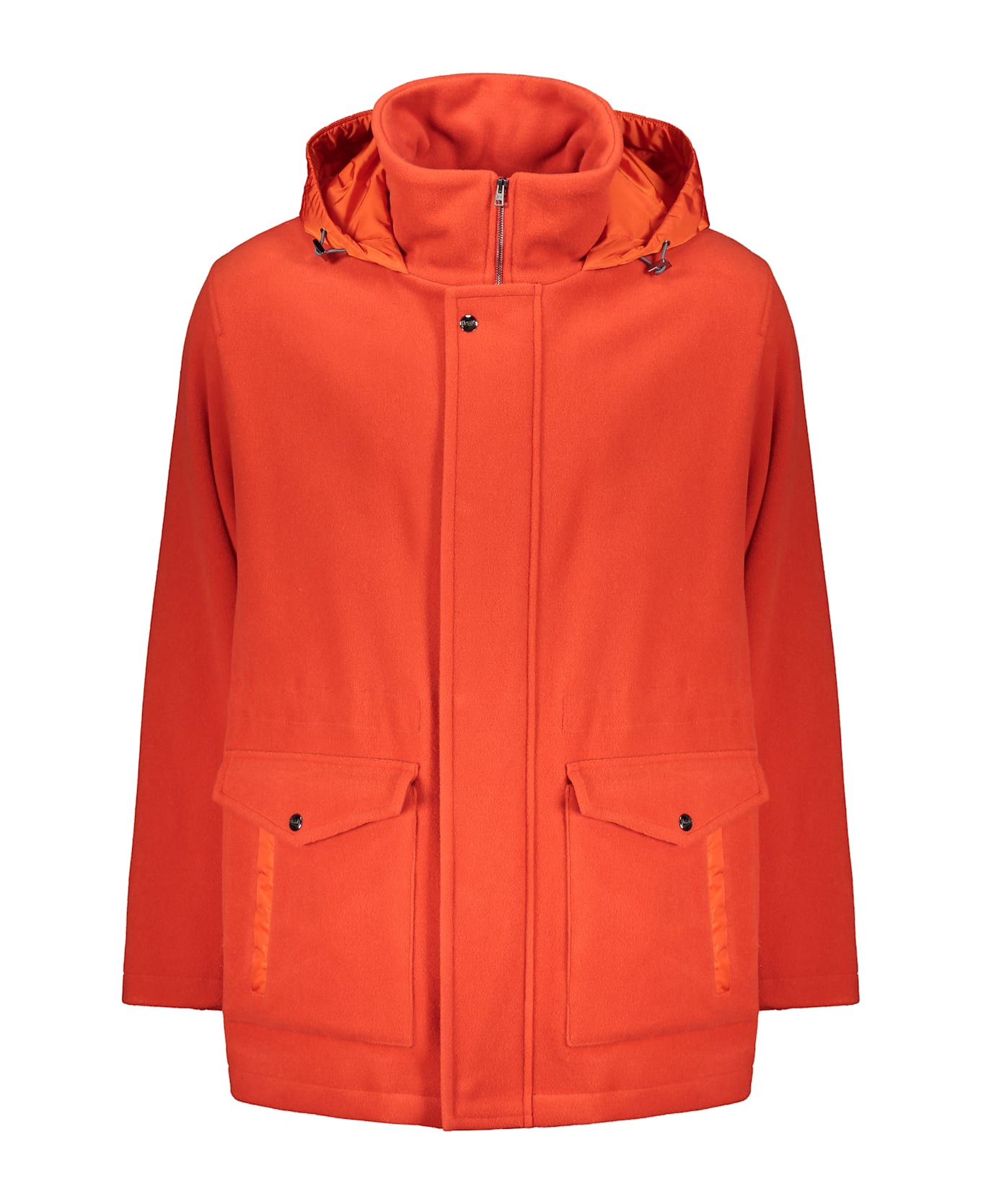 Herno Wool Parka - Coral