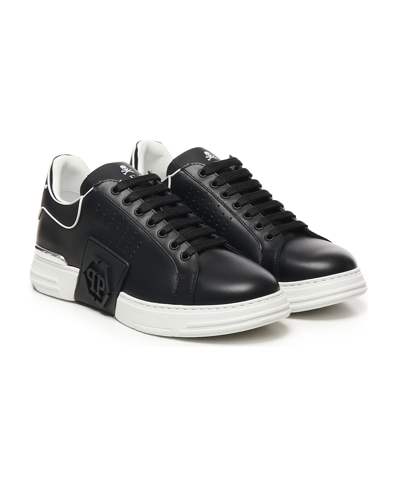 Philipp Plein Hexagon Low Top Sneakers - Black