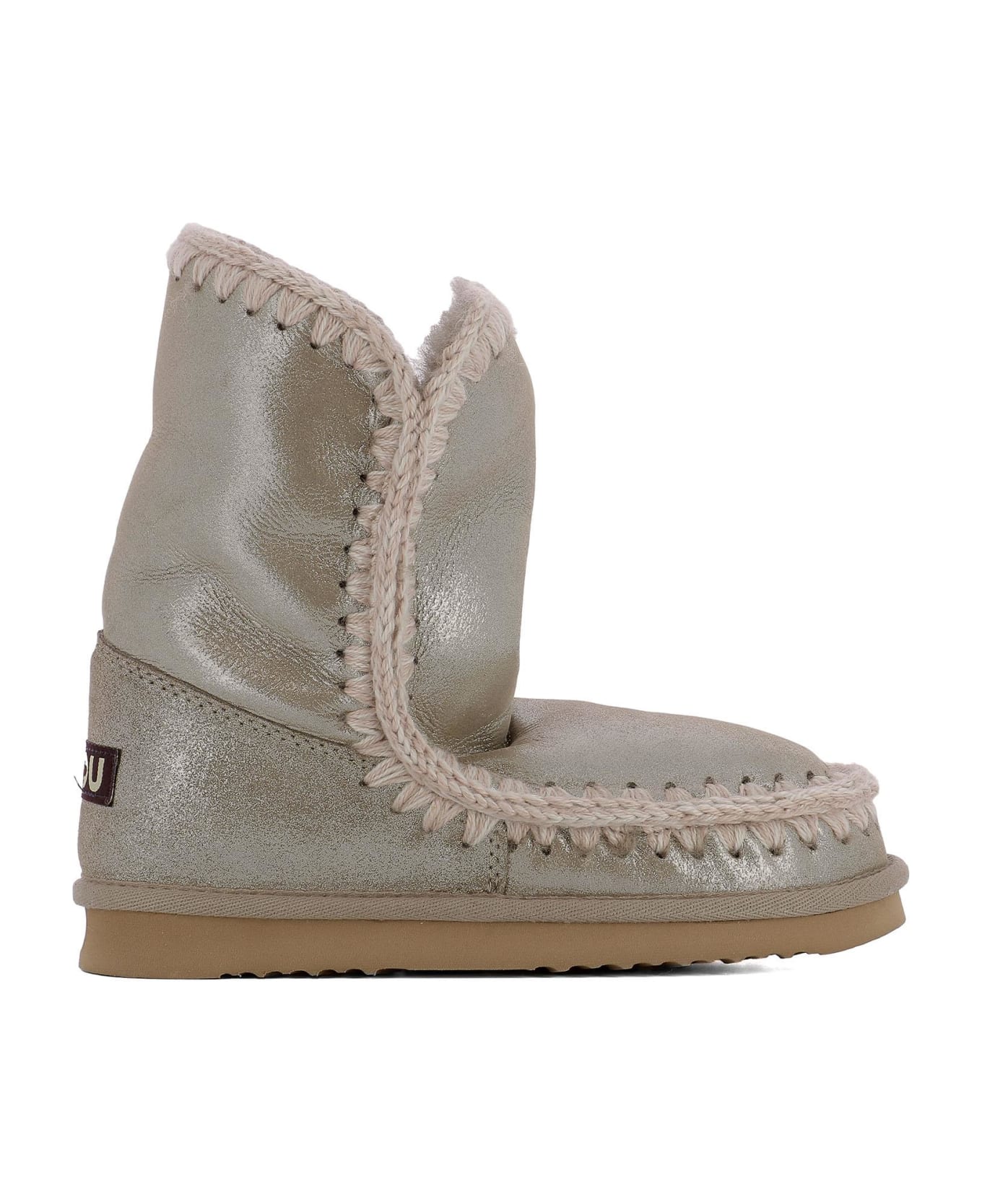 Mou Beige Leather Ankle Boots | italist