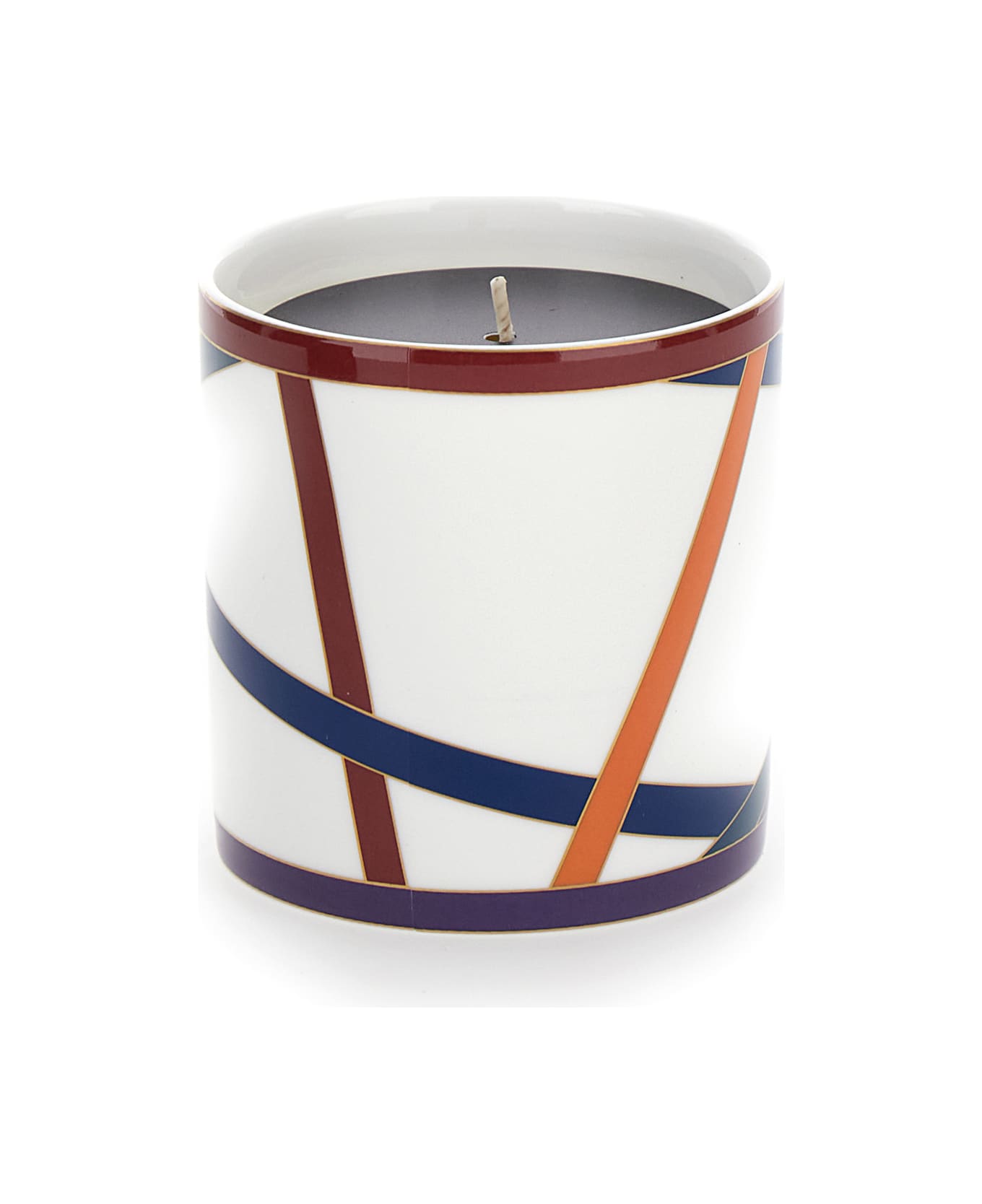 Missoni Nastri_mtc Scented Candle W/fine Bone China Porcelain Container ã 8,5xh9 - Multicolor