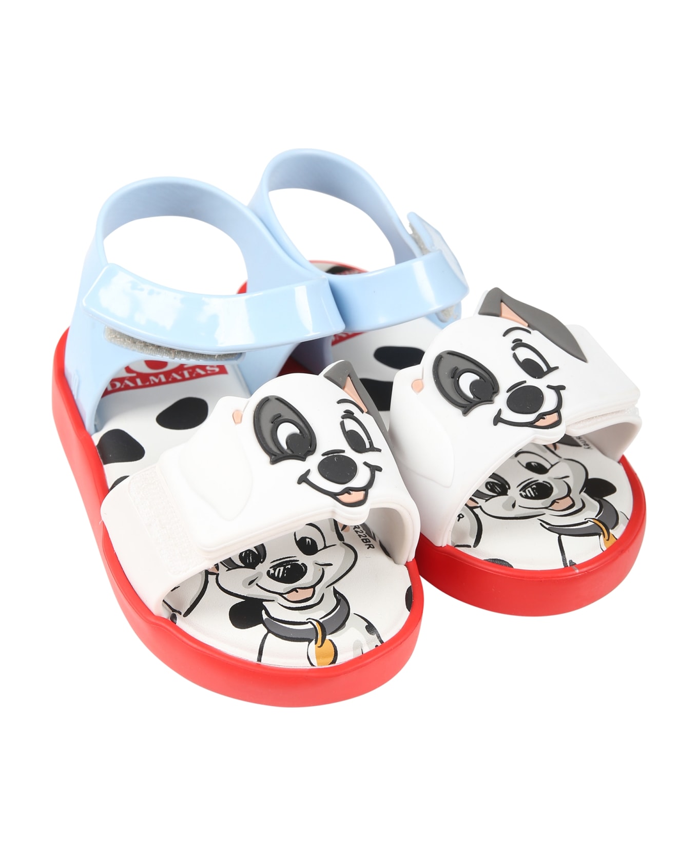 Melissa Red Sandals For Kids With 101 Dalmatians - Red