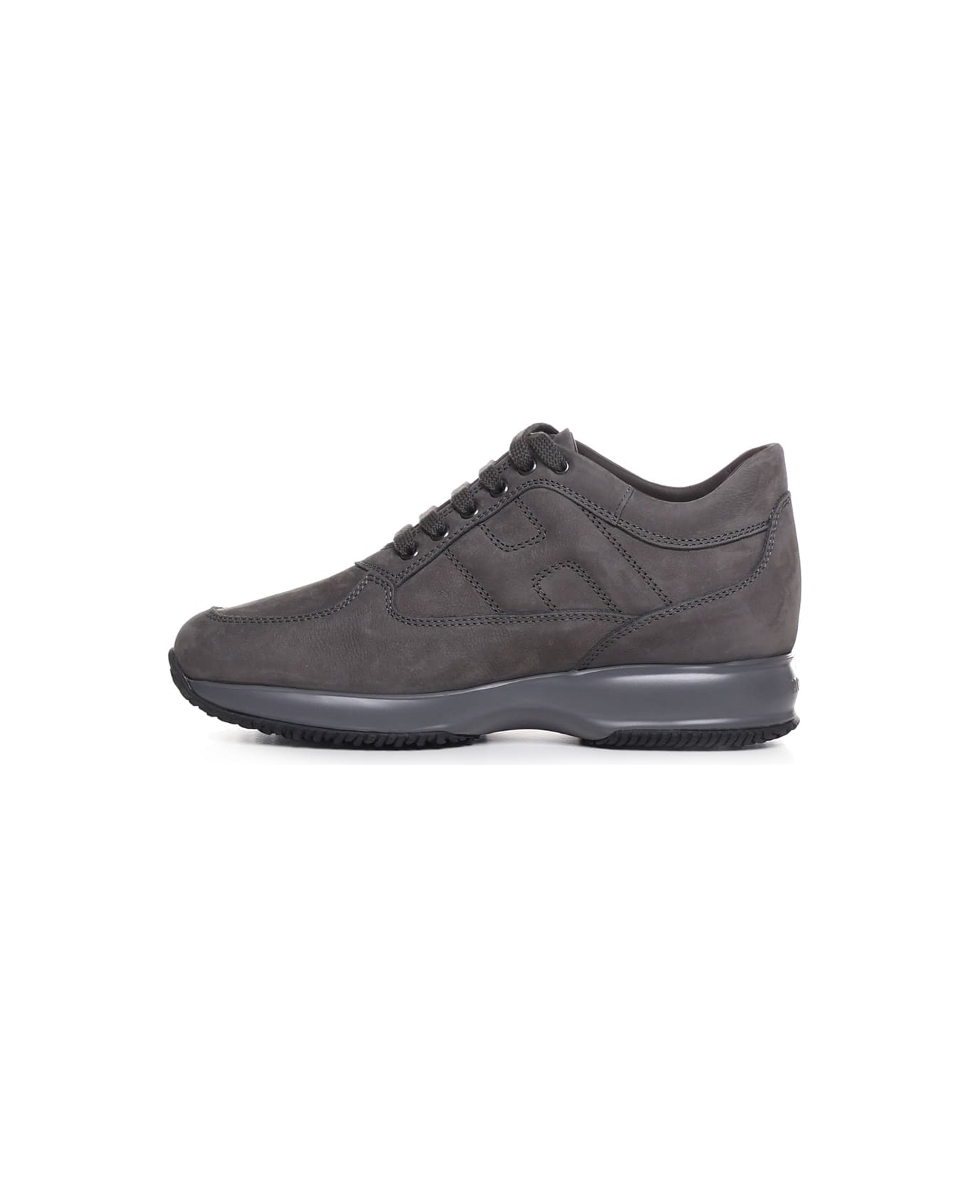Hogan Interactive Grey Suede Sneakers - Grey