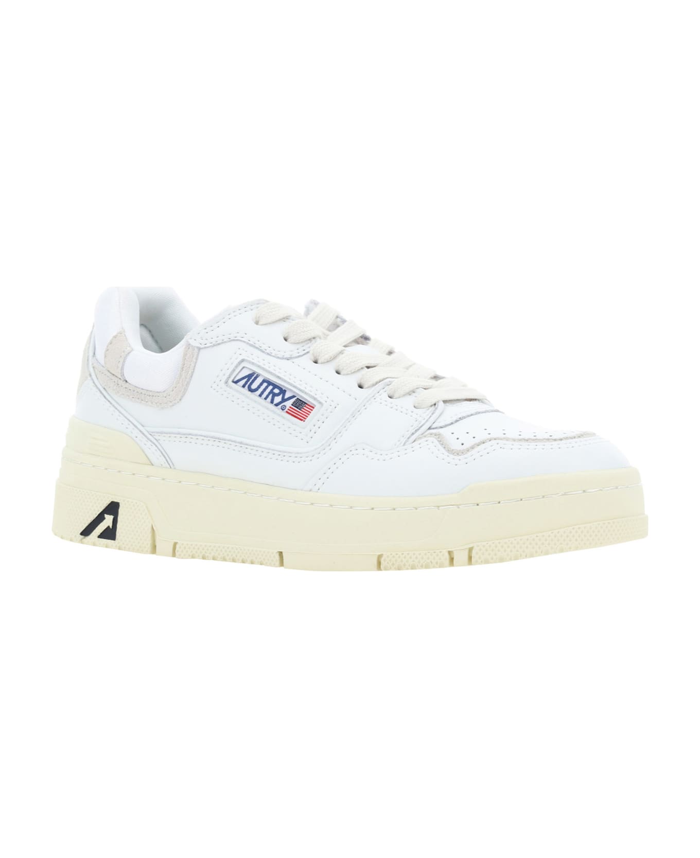 Autry Clc Leather Sneakers - Bianco