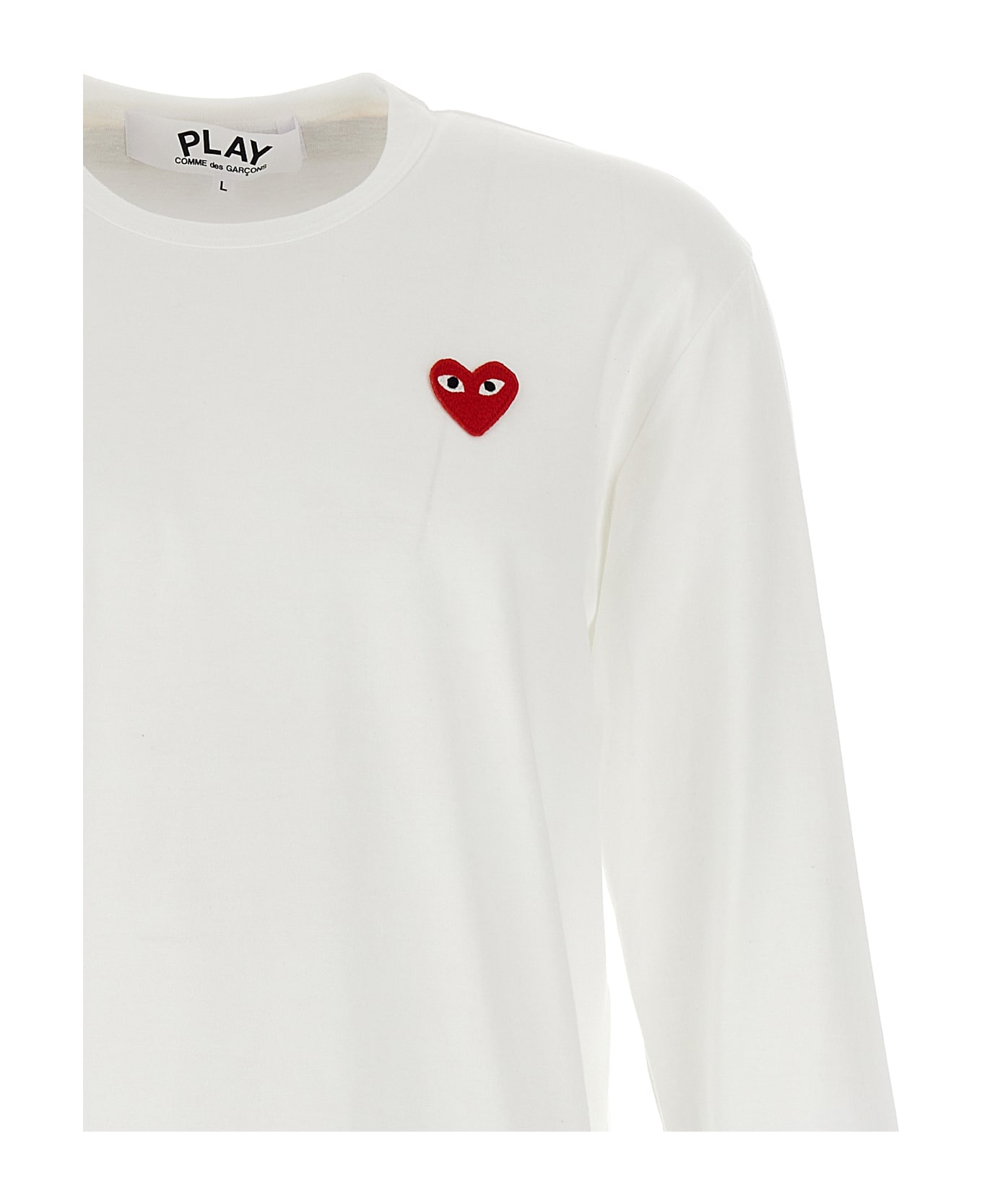 Comme des Garçons Play Logo Patch T-shirt - White