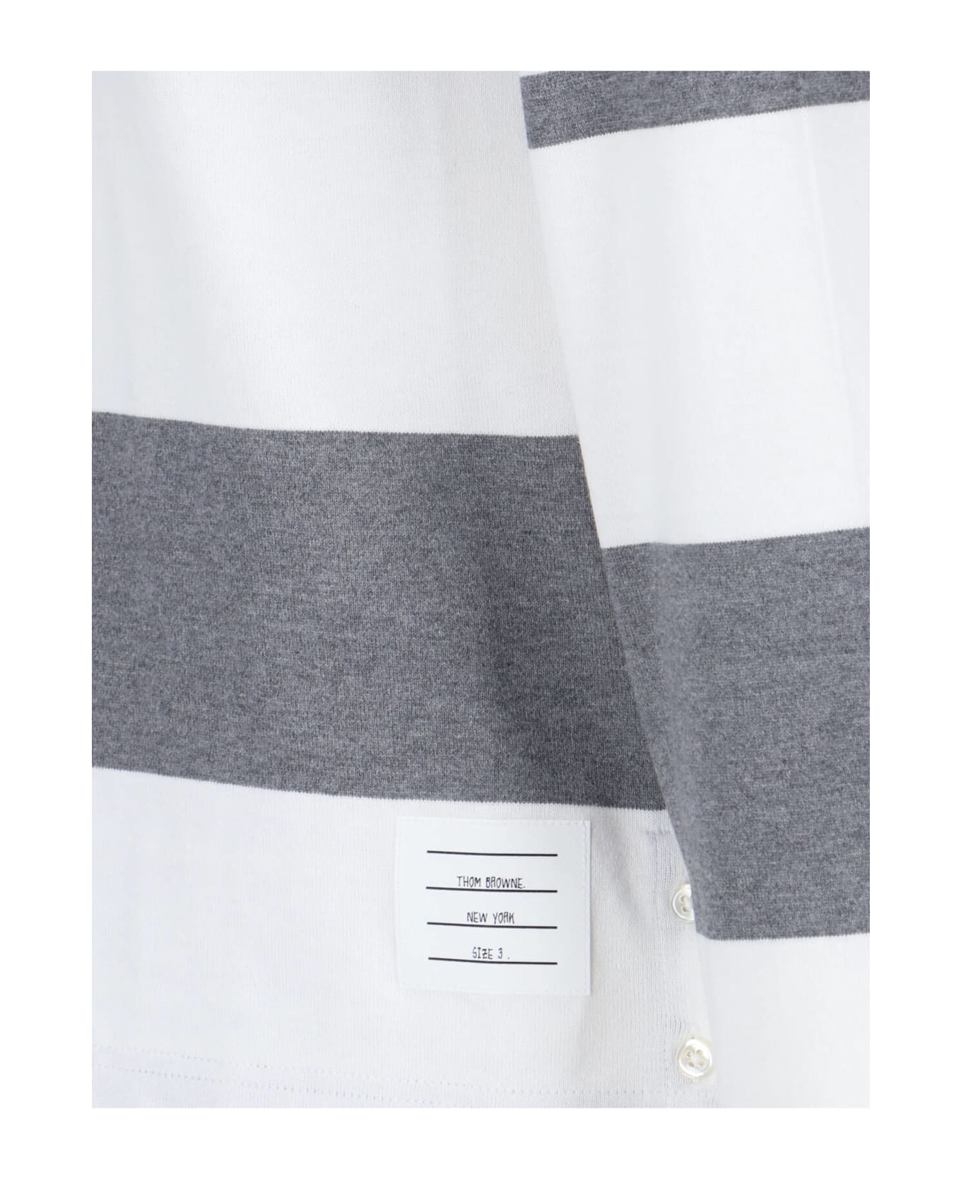 Thom Browne Rugby Polo 
4-bar
 - Med Grey