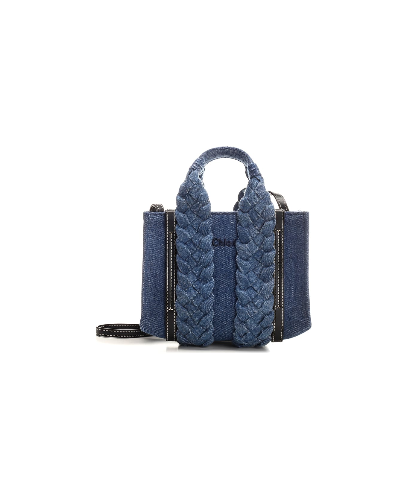 Chloé Mini 'woody' Handbag - Blue