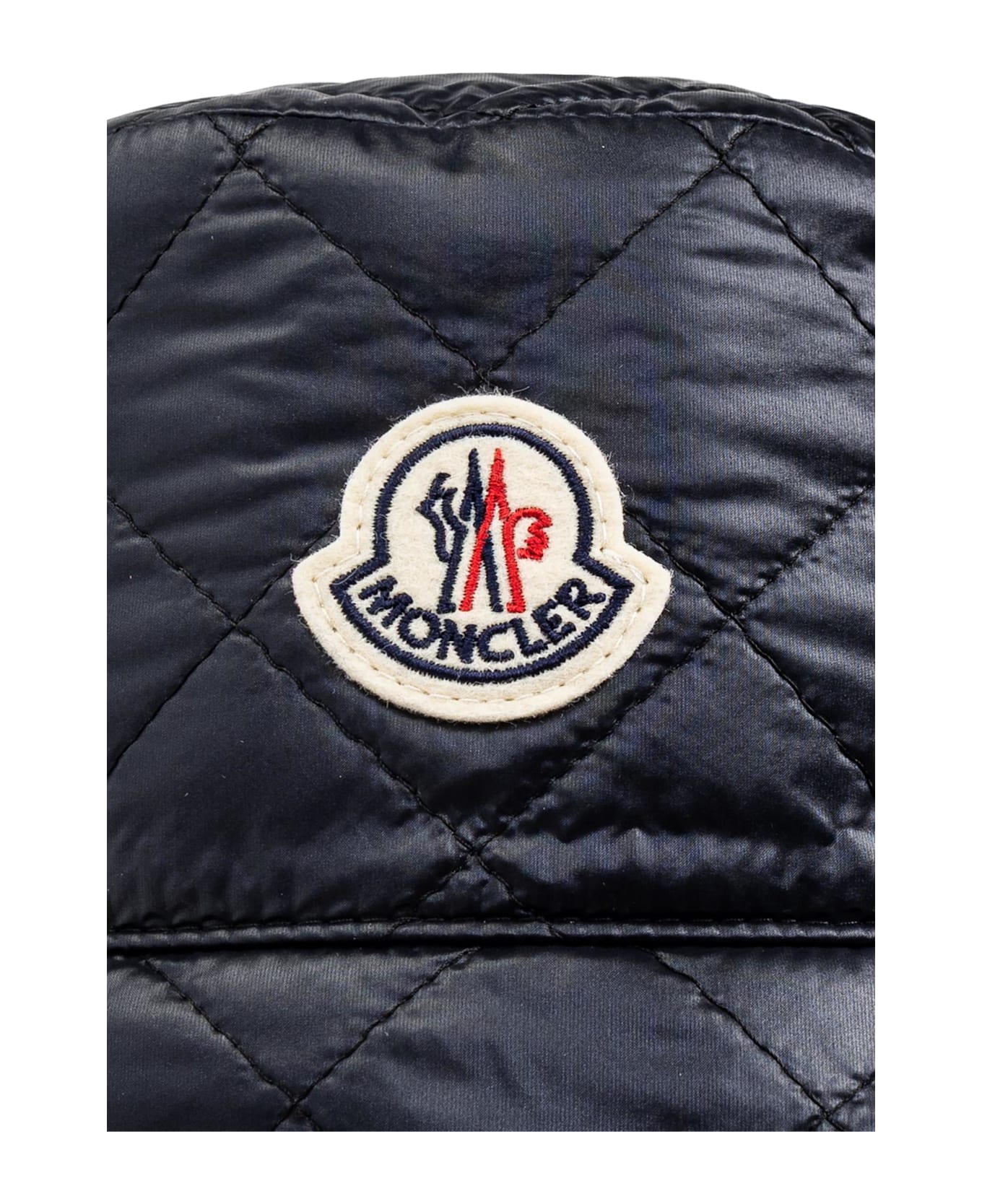 Moncler Hat With Logo - Blu