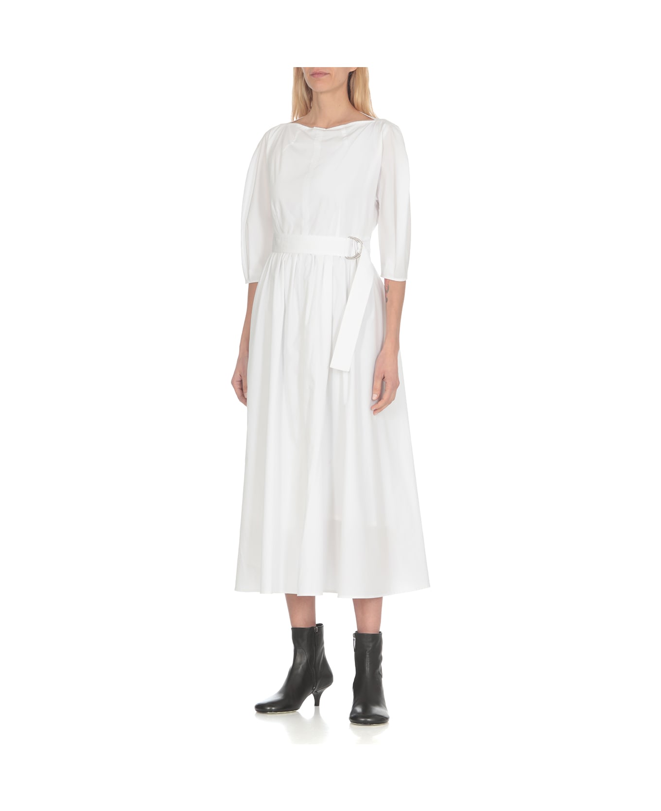 Y's Cotton Dress - White ワンピース＆ドレス
