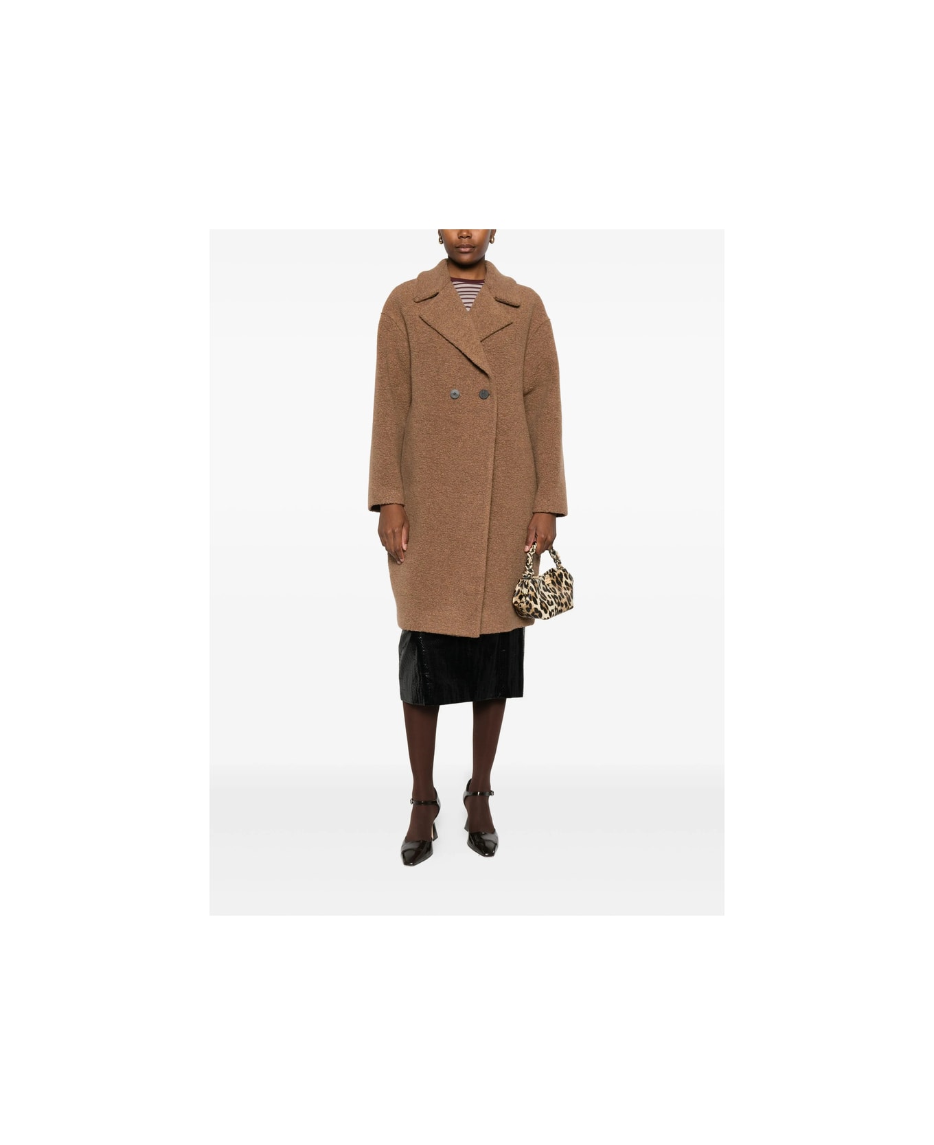 Harris Wharf London Coat - BROWN