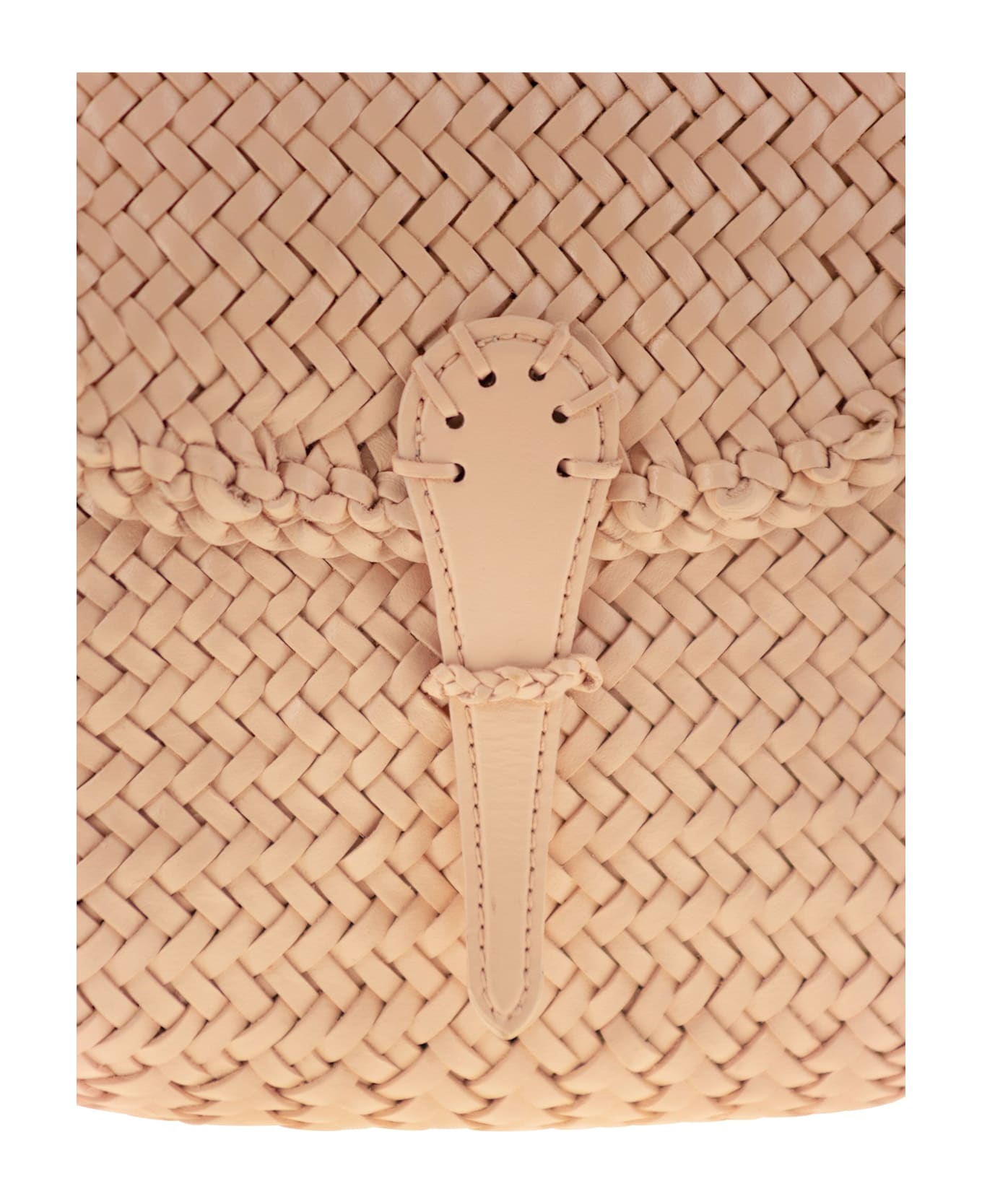 Dragon Diffusion Mini City Bag - Woven Leather Bag - Pink