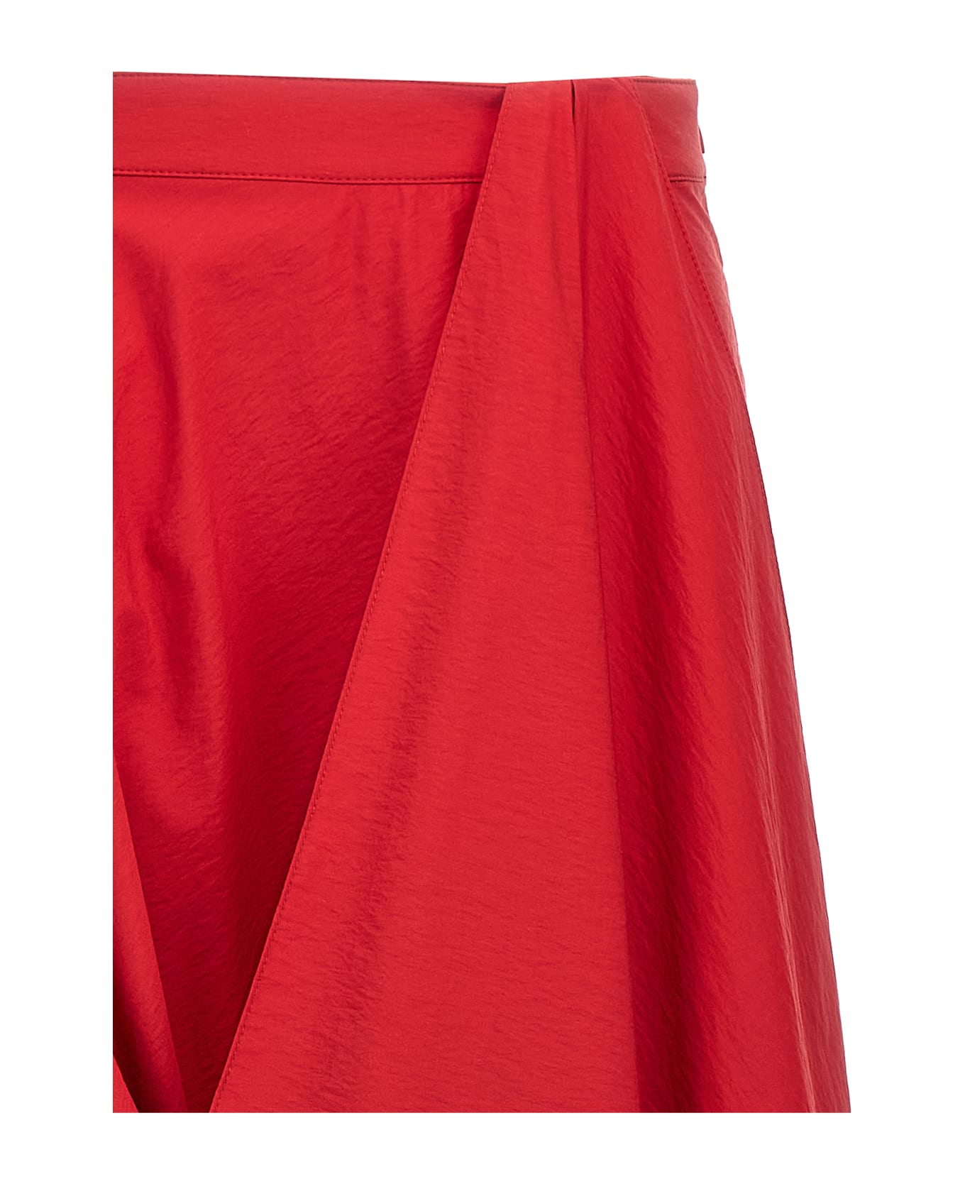 Brunello Cucinelli 
bubble Hem
 Skirt - Red