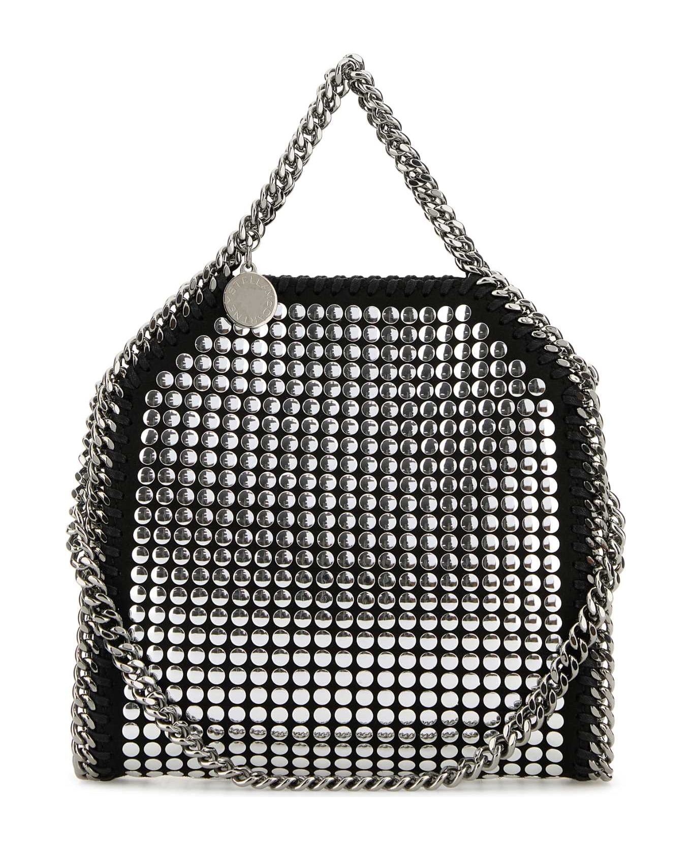 Stella McCartney Embellished Shaggy Deer Micro Falabella Handbag - Black