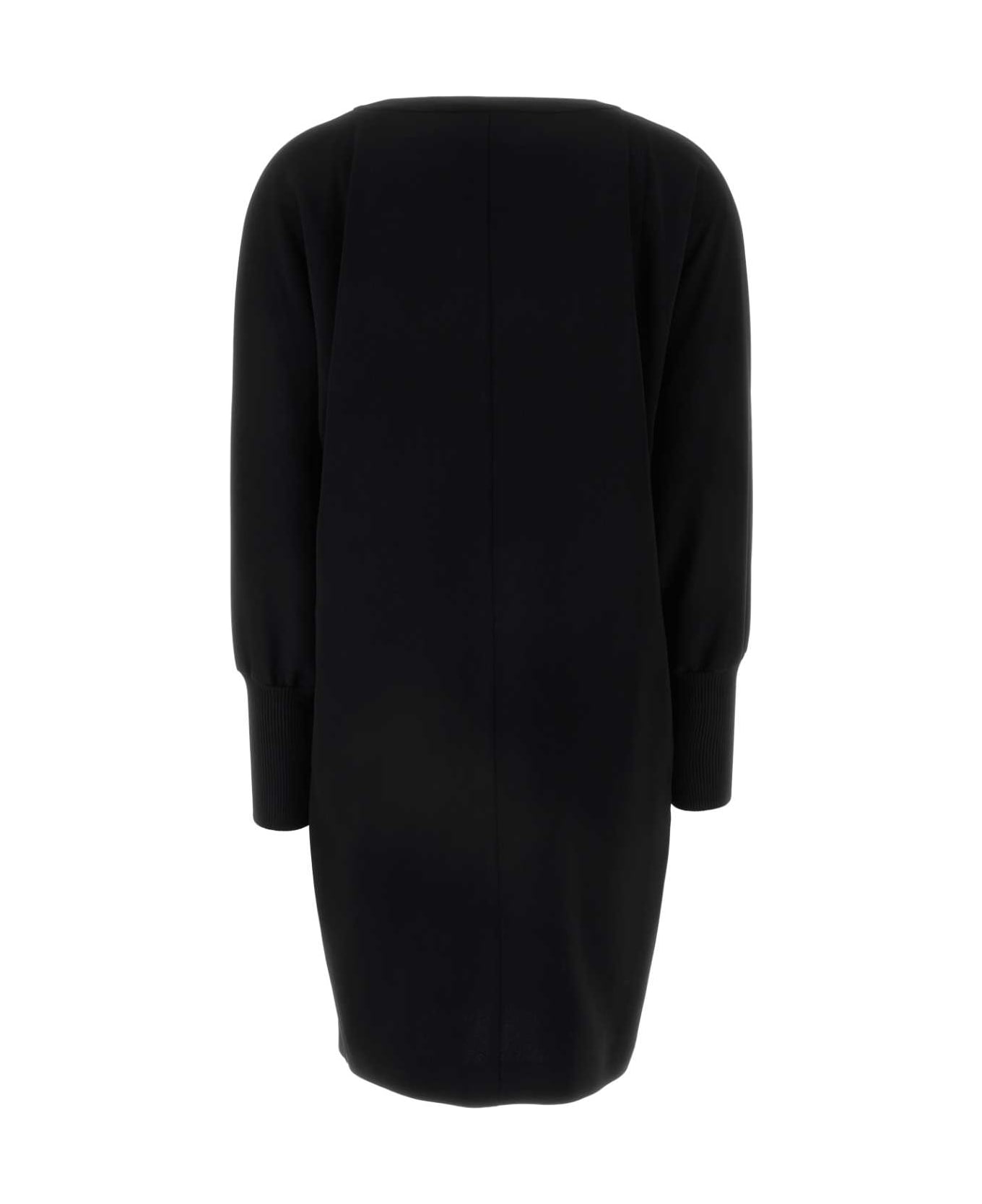 Max Mara Studio Black Cady Asti Dress - NERO