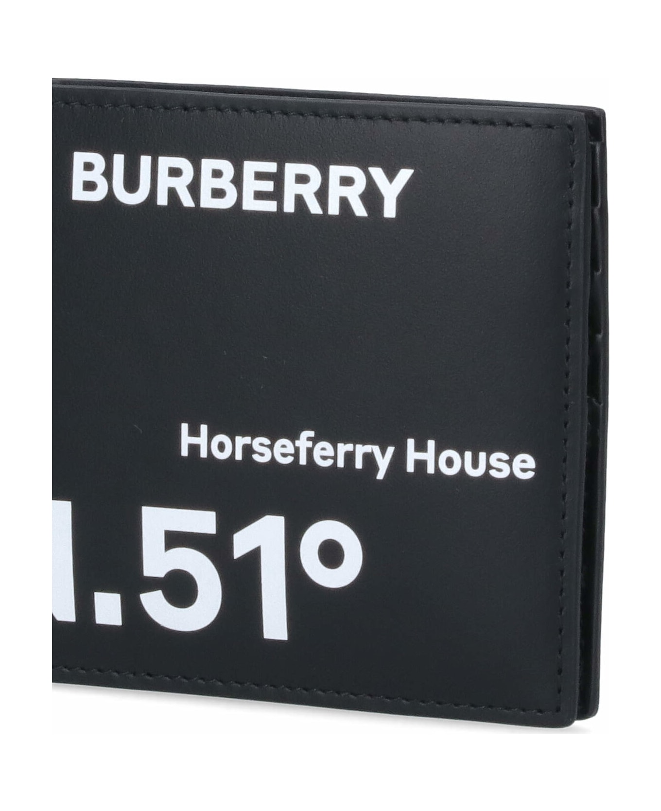 Burberry Coordinates Printed Bi-fold Wallet - Black