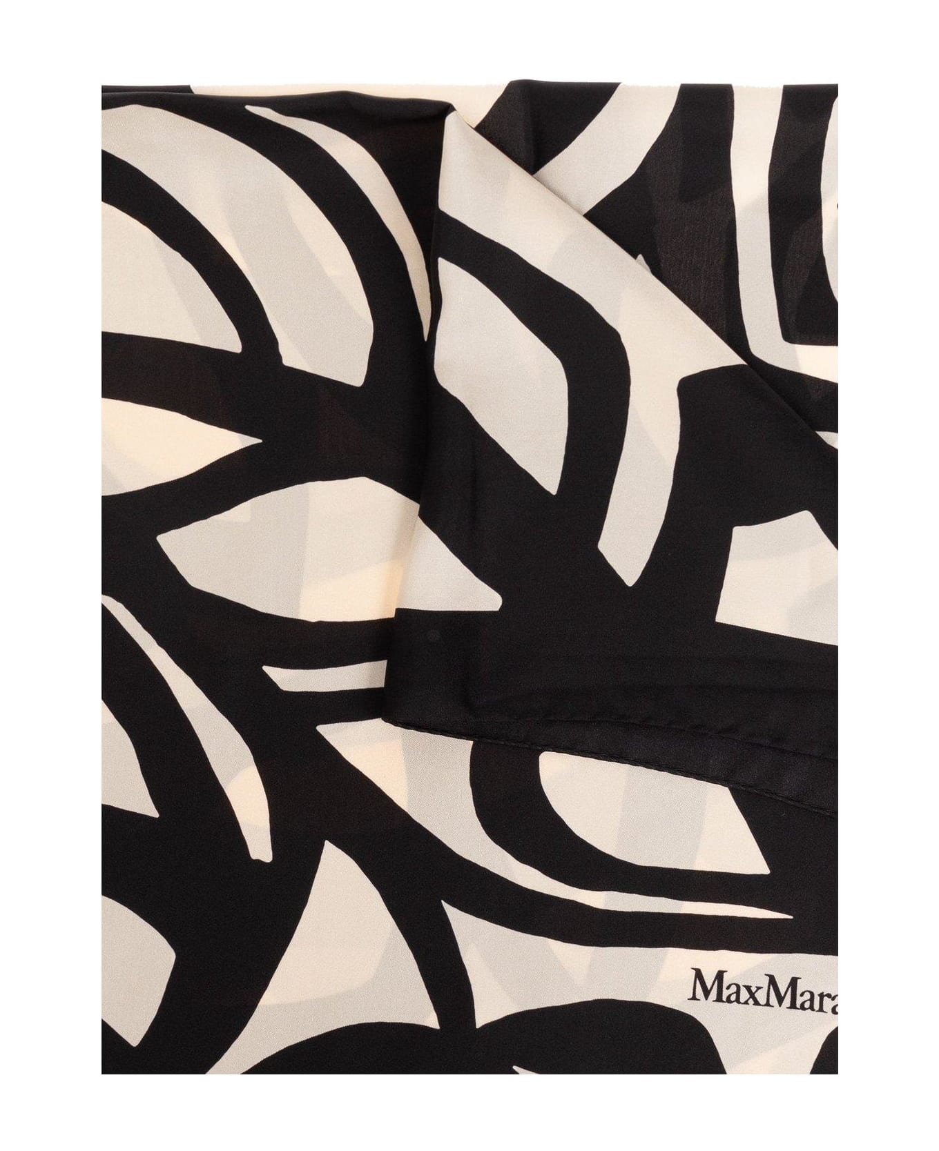 Max Mara Logo Printed Shawl - Neutro スカーフ＆ストール