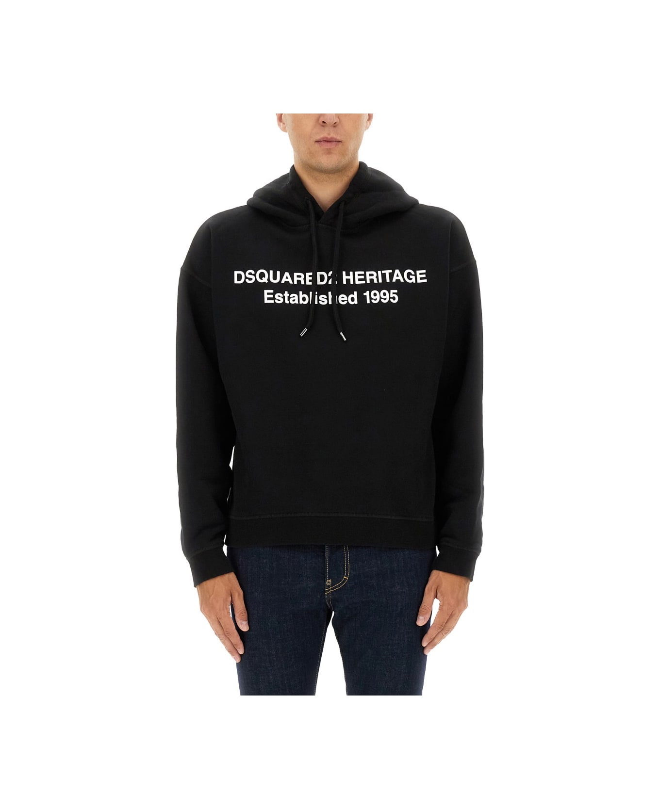 Dsquared2 Sweatshirt With Print - BLACK