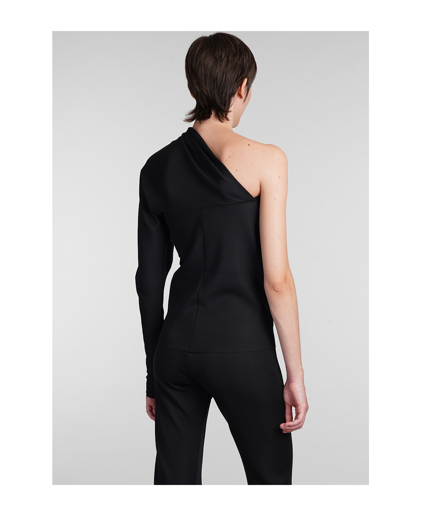 Rick Owens Lilies Diana Top Topwear In Black Polyester - Black