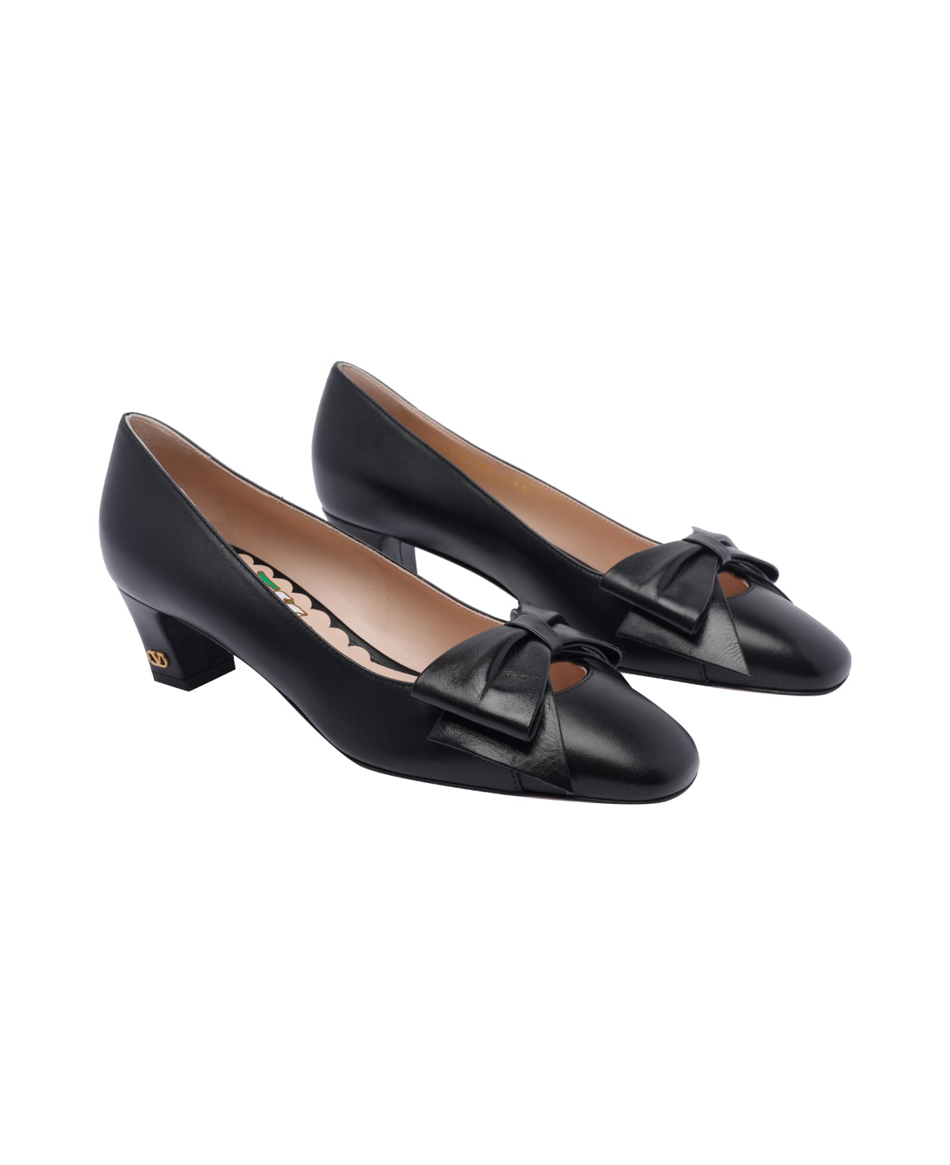 Valentino Garavani Bowbow Decollete' - Black