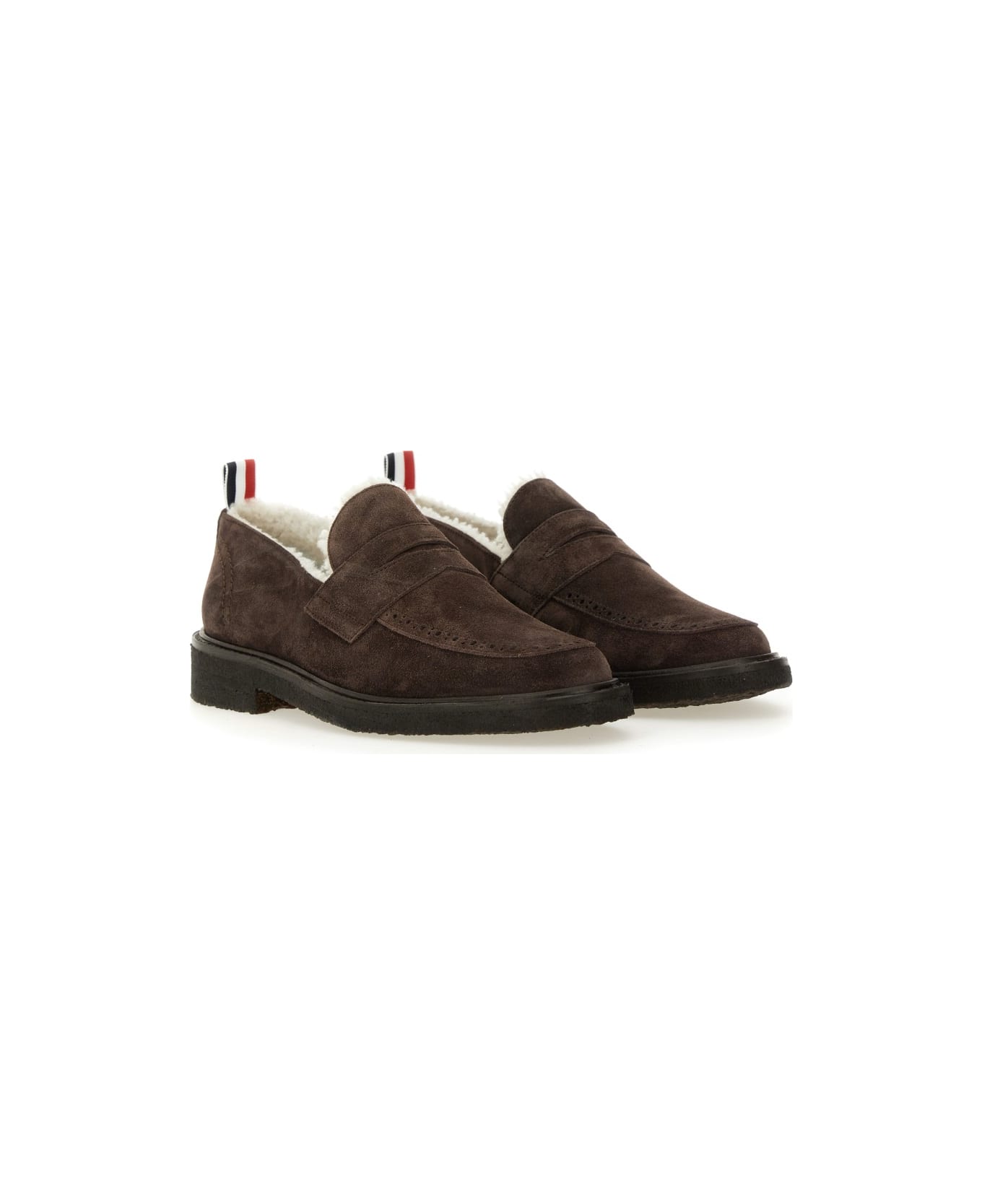 Thom Browne Moccasin 'penny' - BROWN