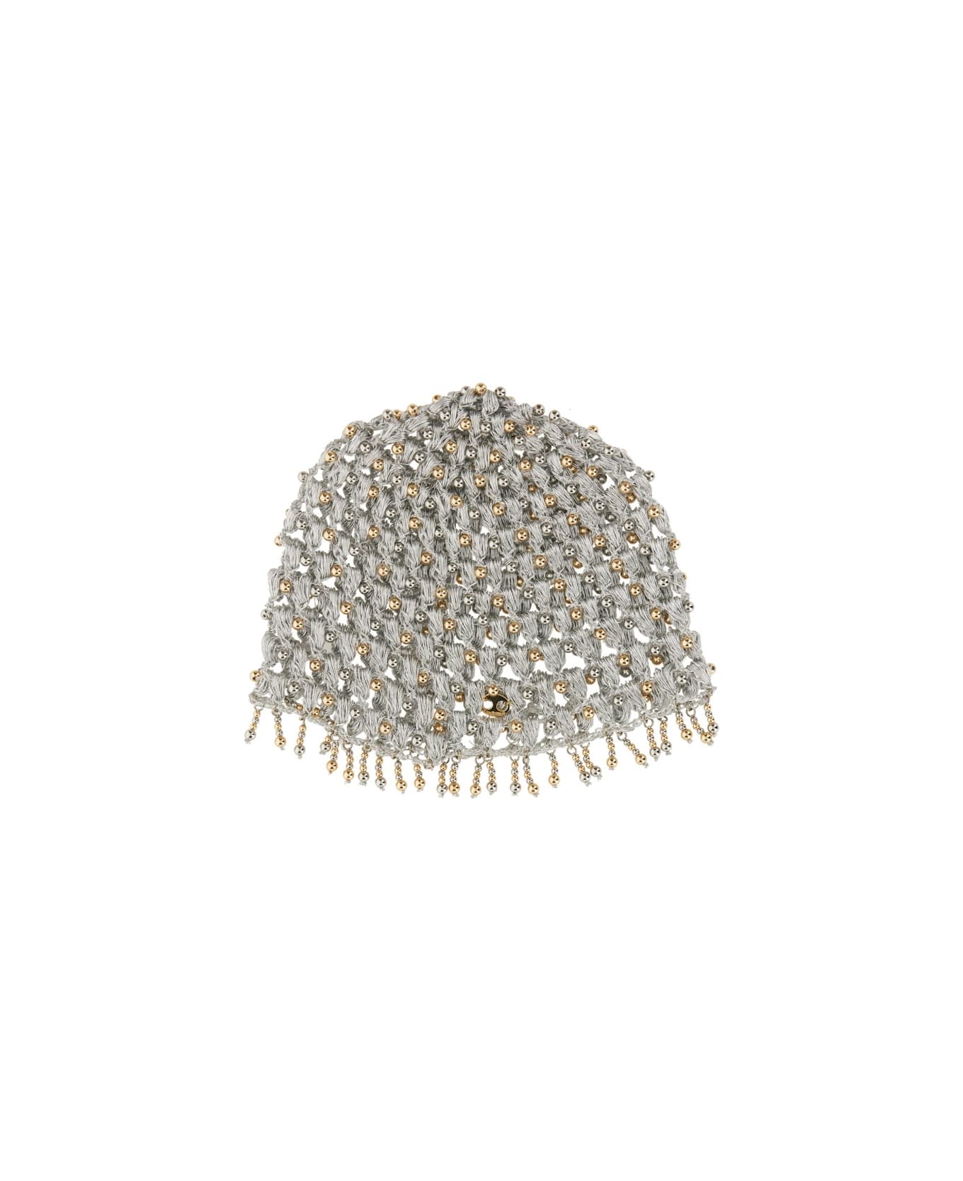 Paco Rabanne Knit Hat - SILVER