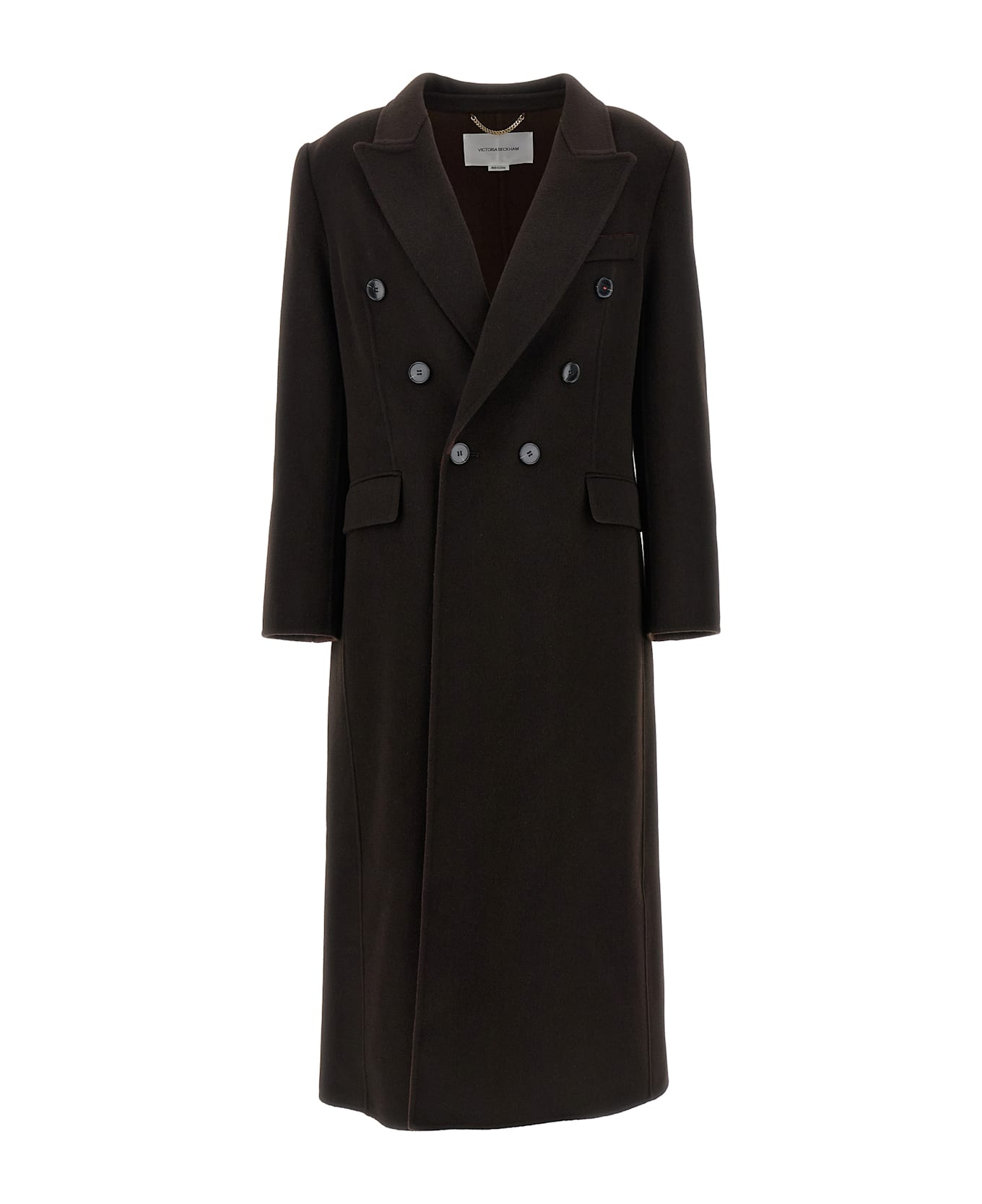 Victoria Beckham 
double Faced
 Coat - Brown