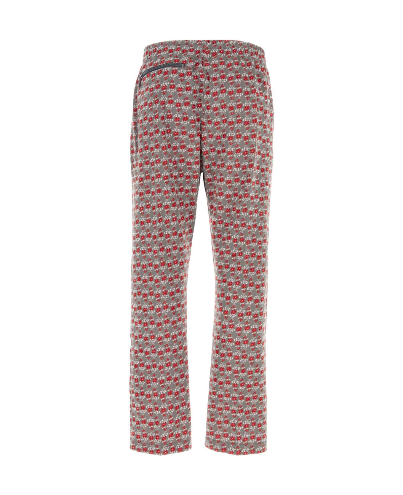 Needles Embroidered Polyester Pant - AFLOWER