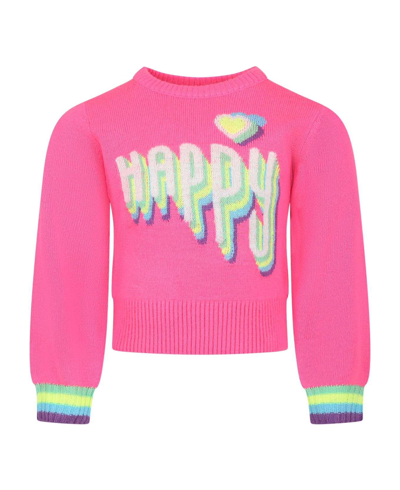 Billieblush Fuchsia Sweater For Girl - Fuchsia ニットウェア＆スウェットシャツ