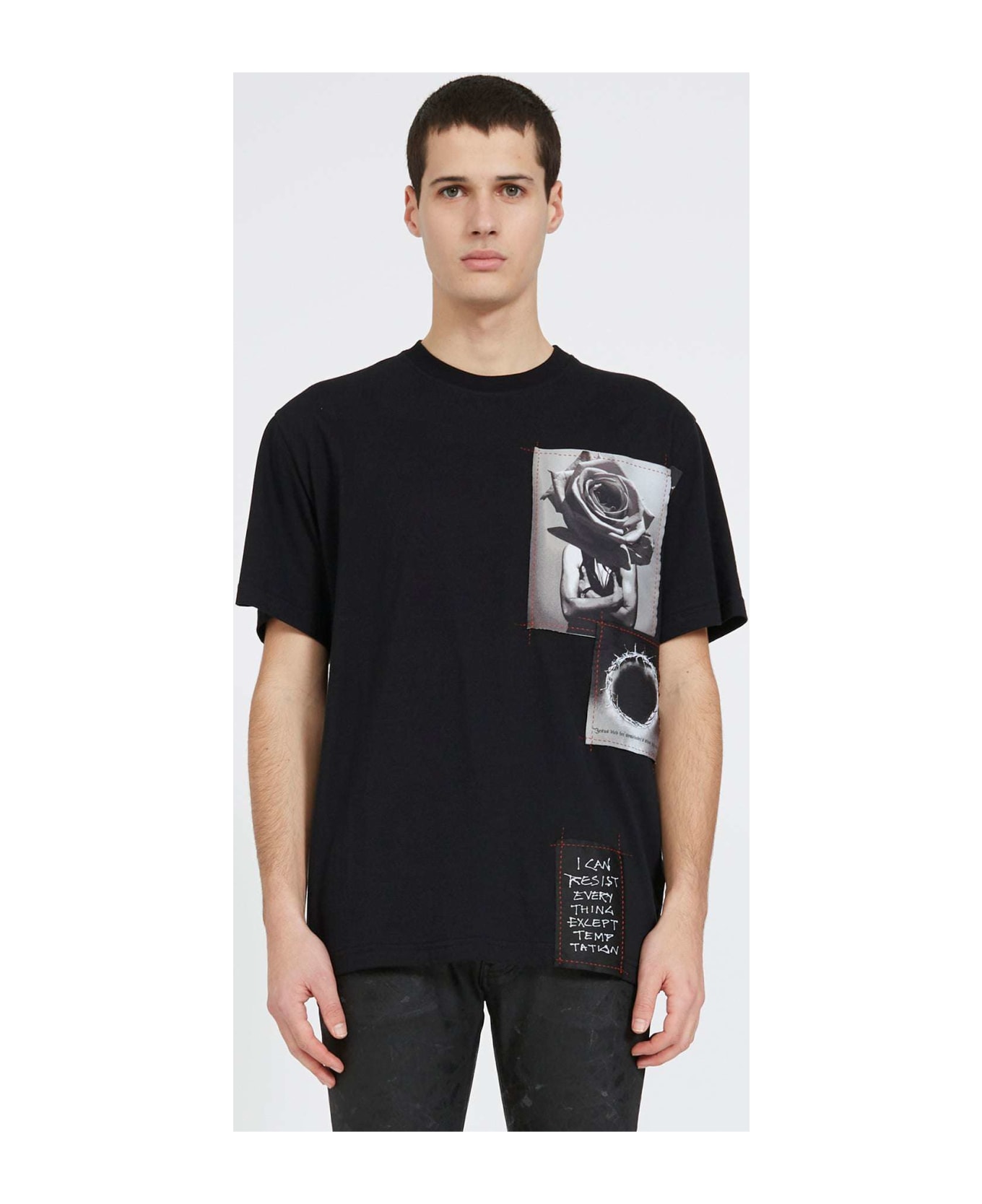 John Richmond T-shirt With Print On The Front - Nero シャツ