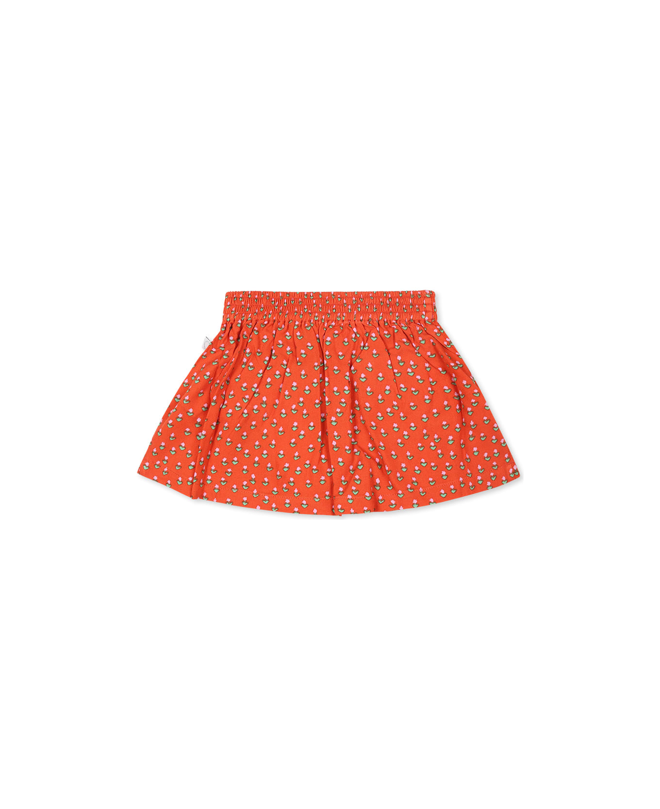 Stella McCartney Kids Red Skirt For Baby Girl With Chickens - Red