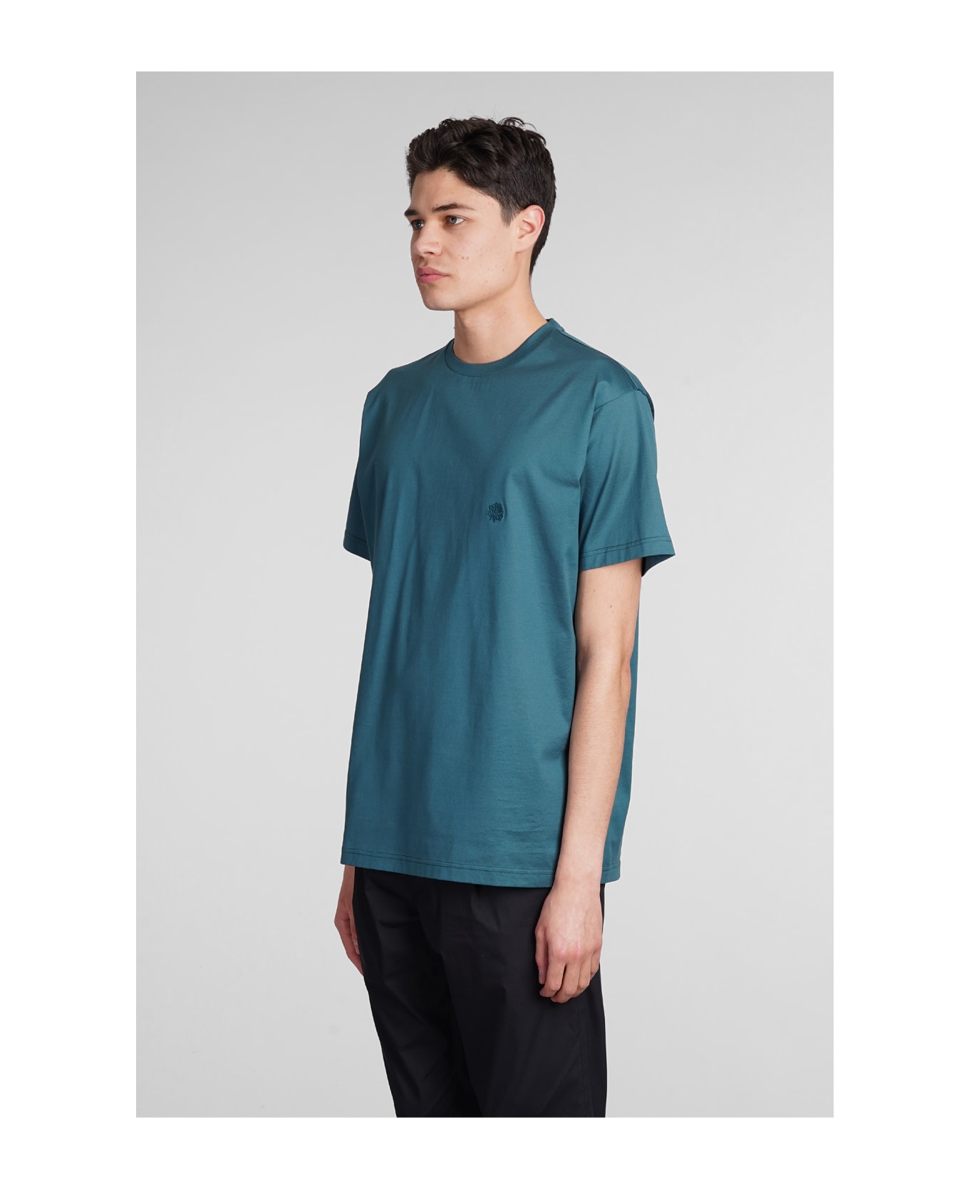 Low Brand B150 Rose T-shirt In Green Cotton - green